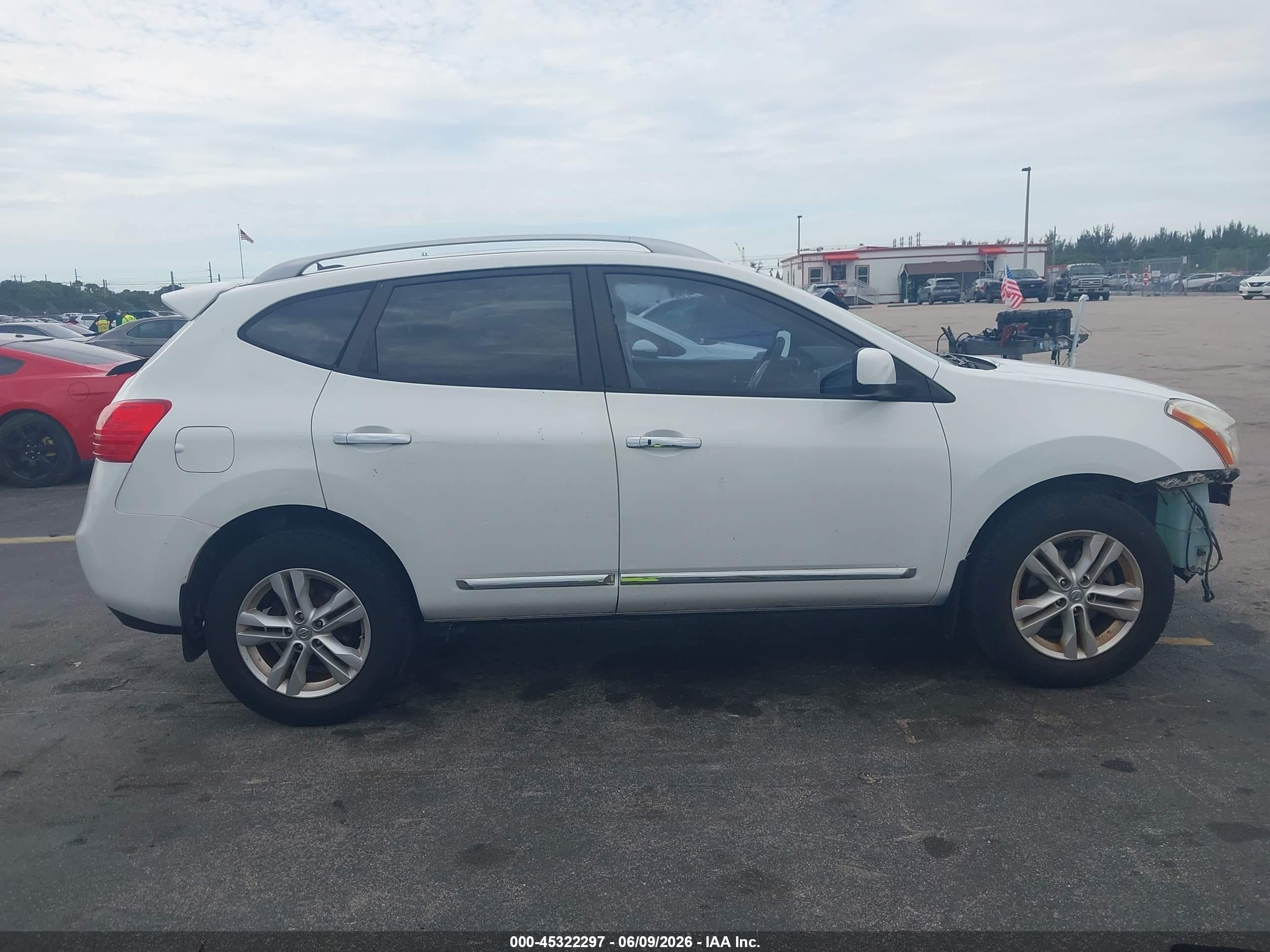 2012 Nissan Rogue Sv White vin: JN8AS5MT5CW251294