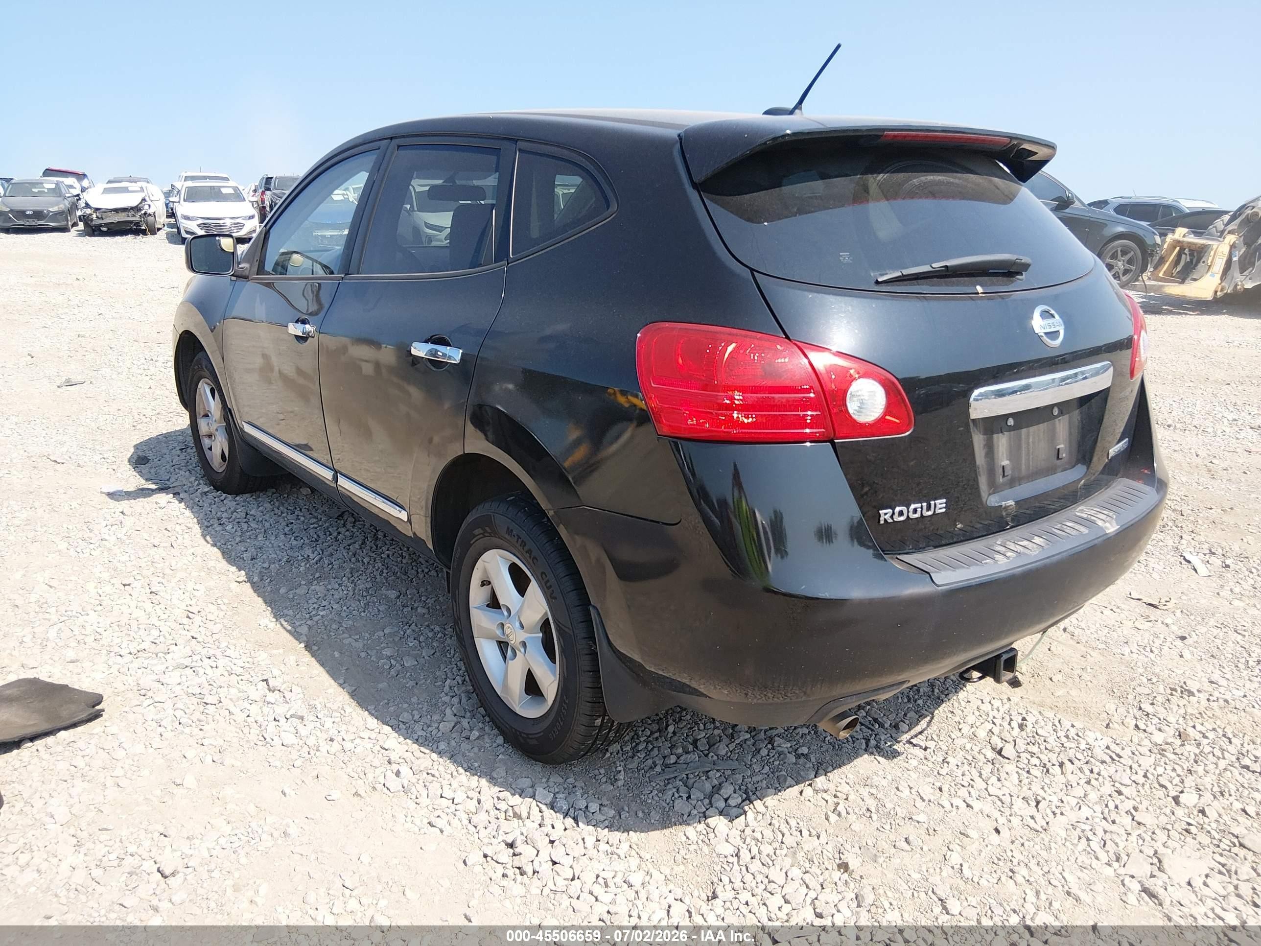 2012 Nissan Rogue S Black vin: JN8AS5MT5CW251599