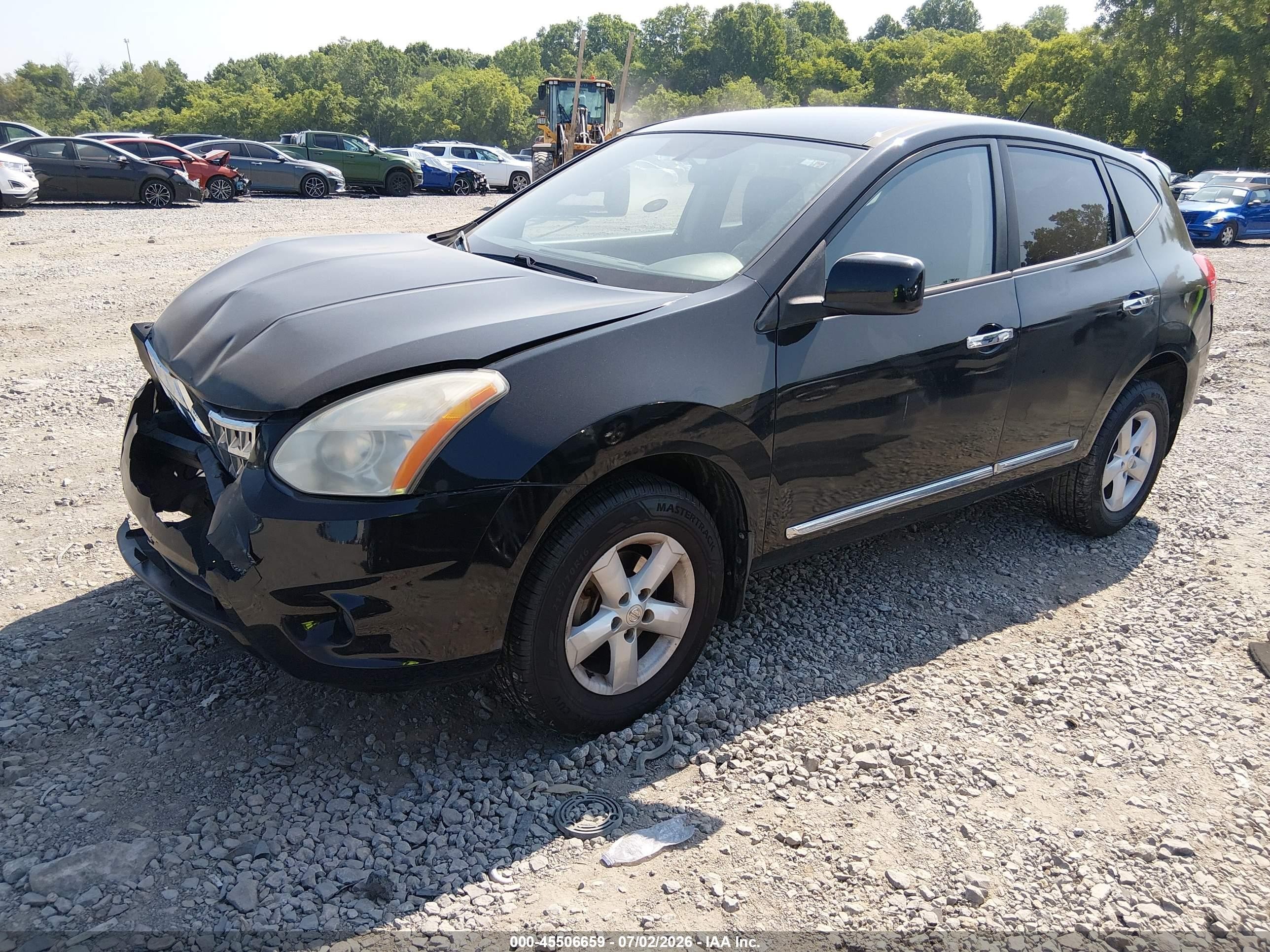 2012 Nissan Rogue S Black vin: JN8AS5MT5CW251599
