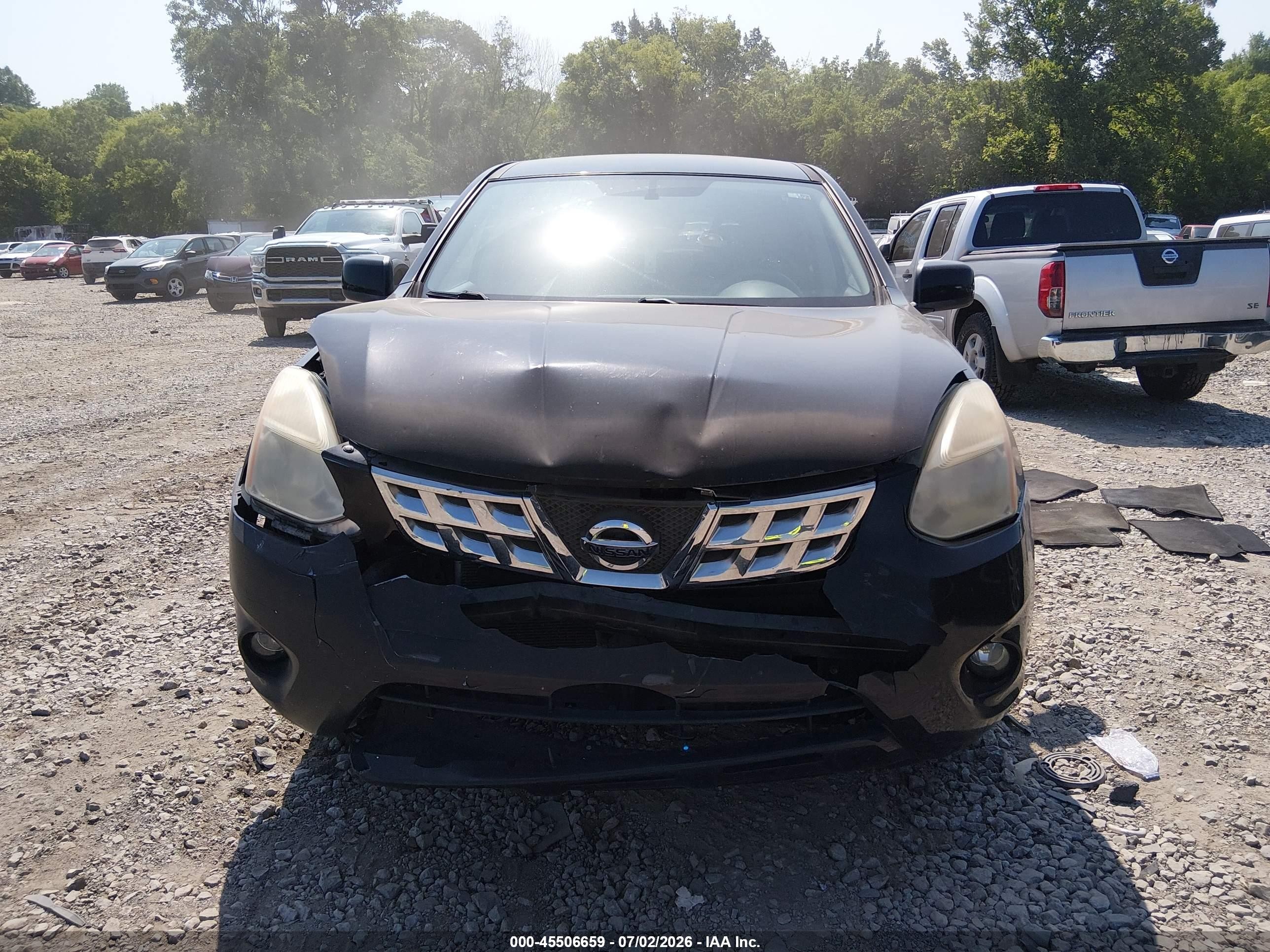 2012 Nissan Rogue S Black vin: JN8AS5MT5CW251599