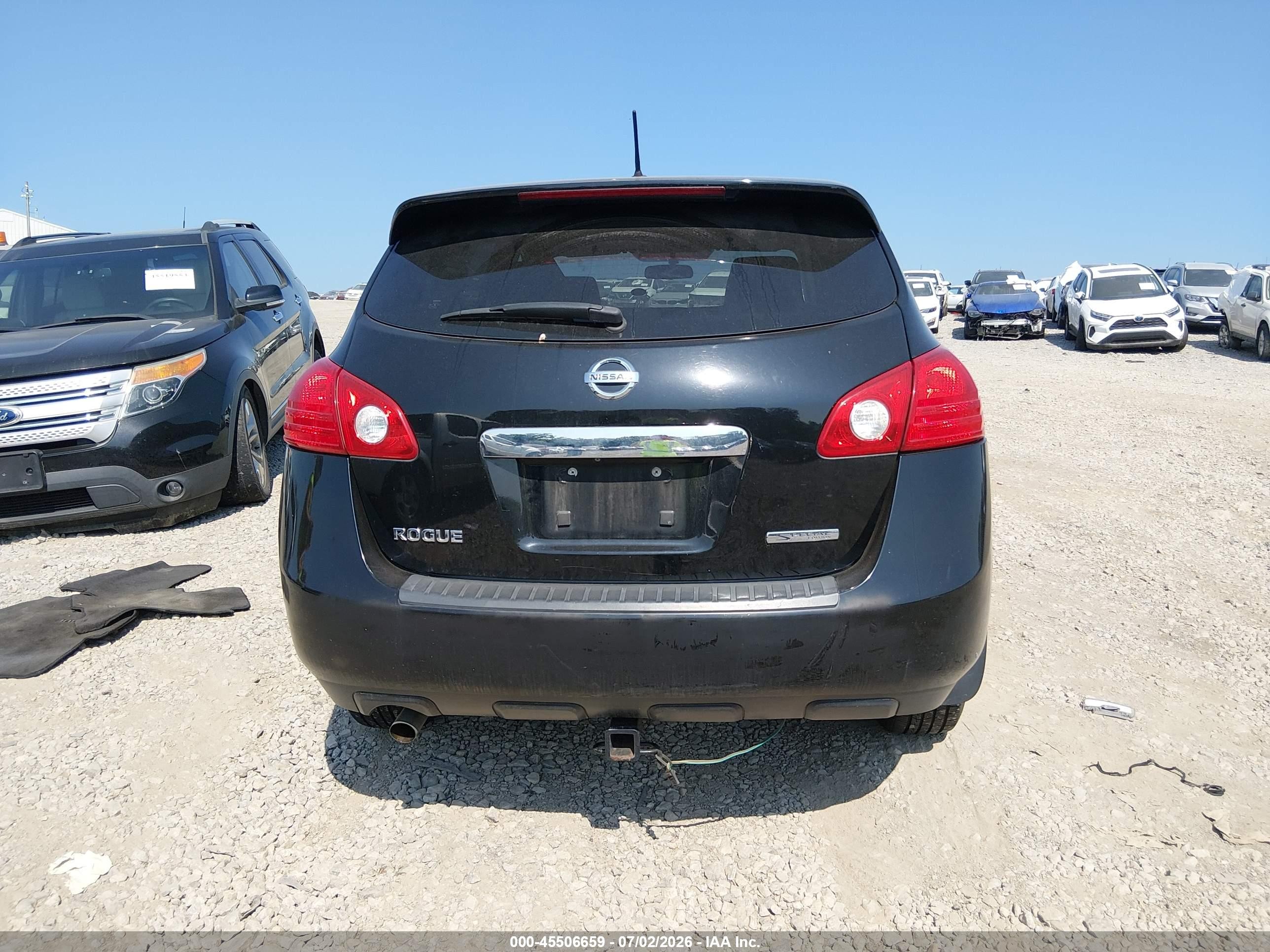 2012 Nissan Rogue S Black vin: JN8AS5MT5CW251599