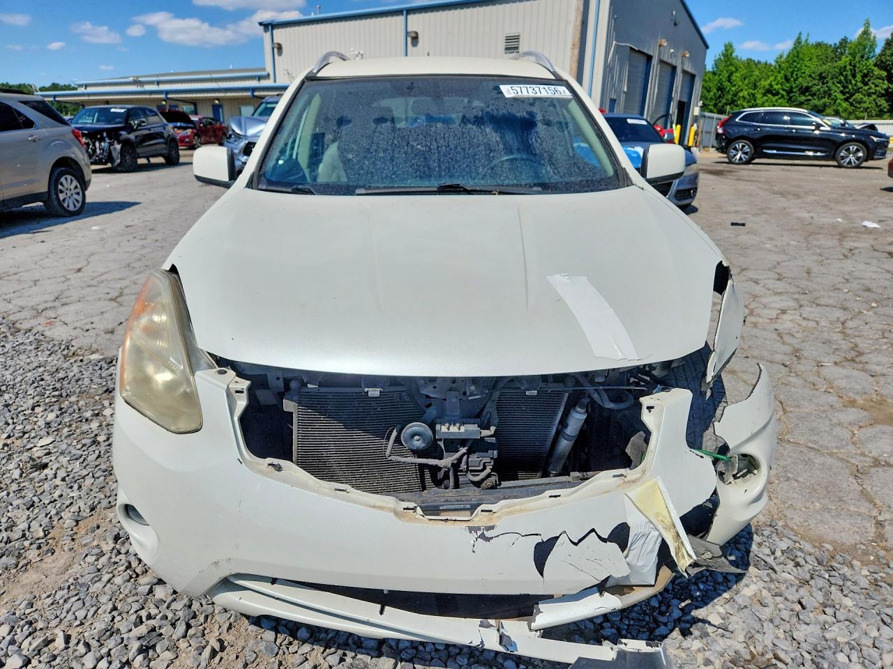 2012 Nissan Rogue S White vin: JN8AS5MT5CW253546