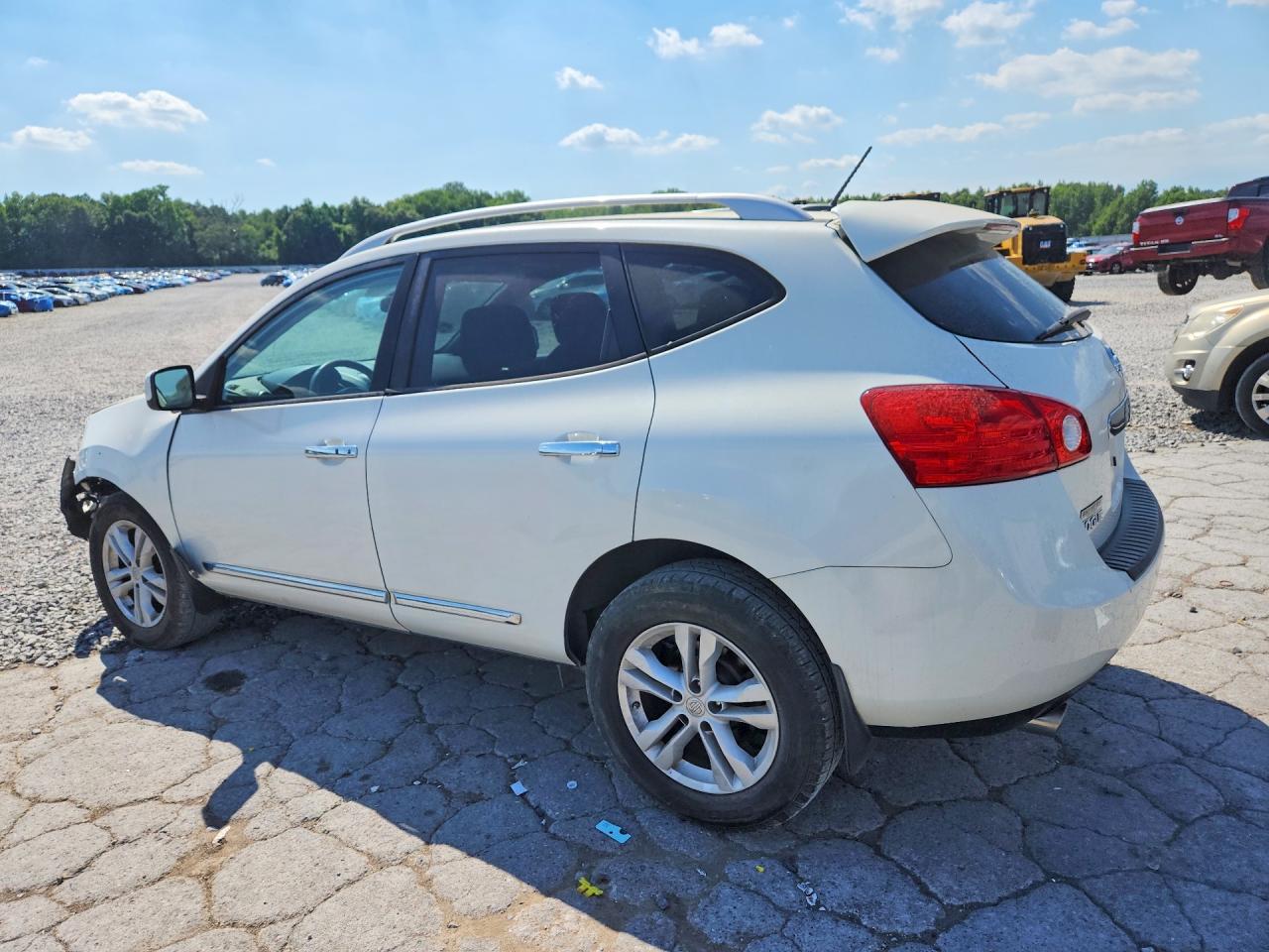 2012 Nissan Rogue S White vin: JN8AS5MT5CW253546