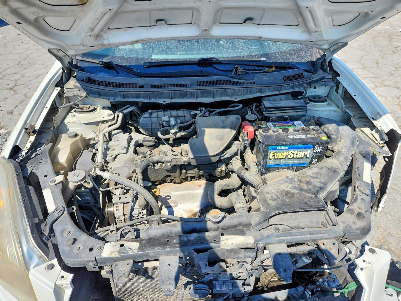 2012 Nissan Rogue S White vin: JN8AS5MT5CW253546