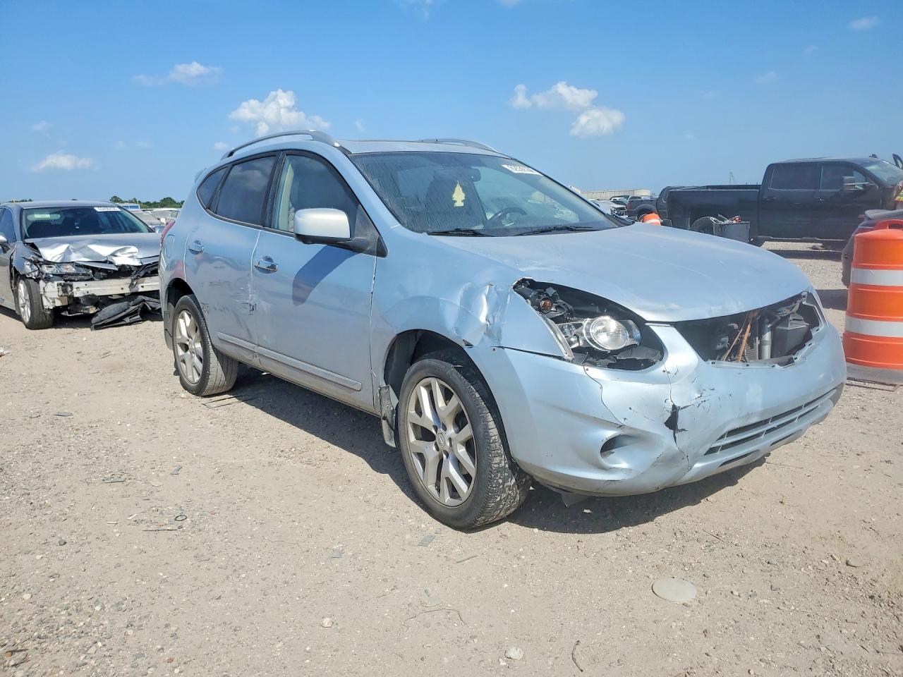 2012 Nissan Rogue S Silver vin: JN8AS5MT5CW254731