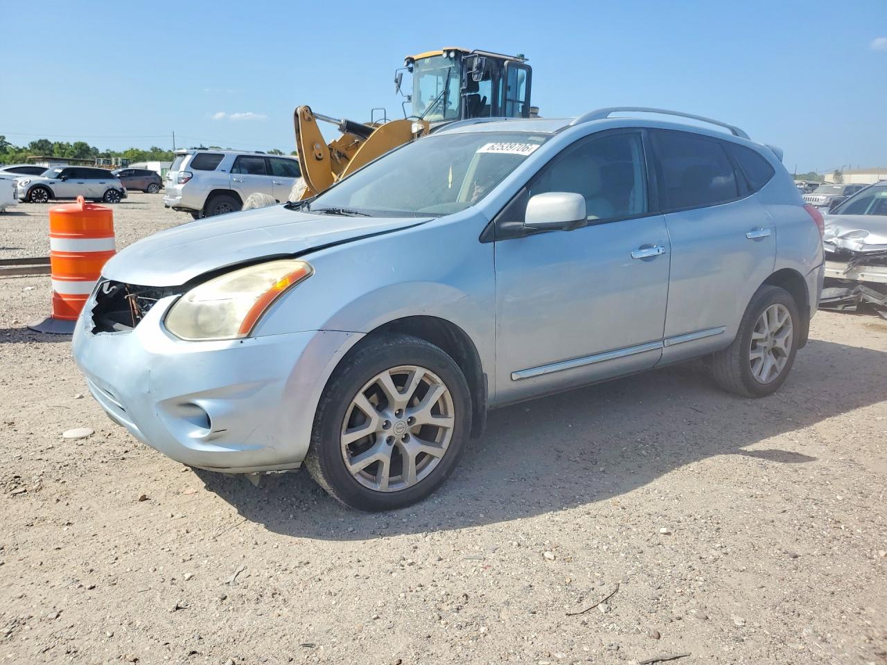 2012 Nissan Rogue S Silver vin: JN8AS5MT5CW254731
