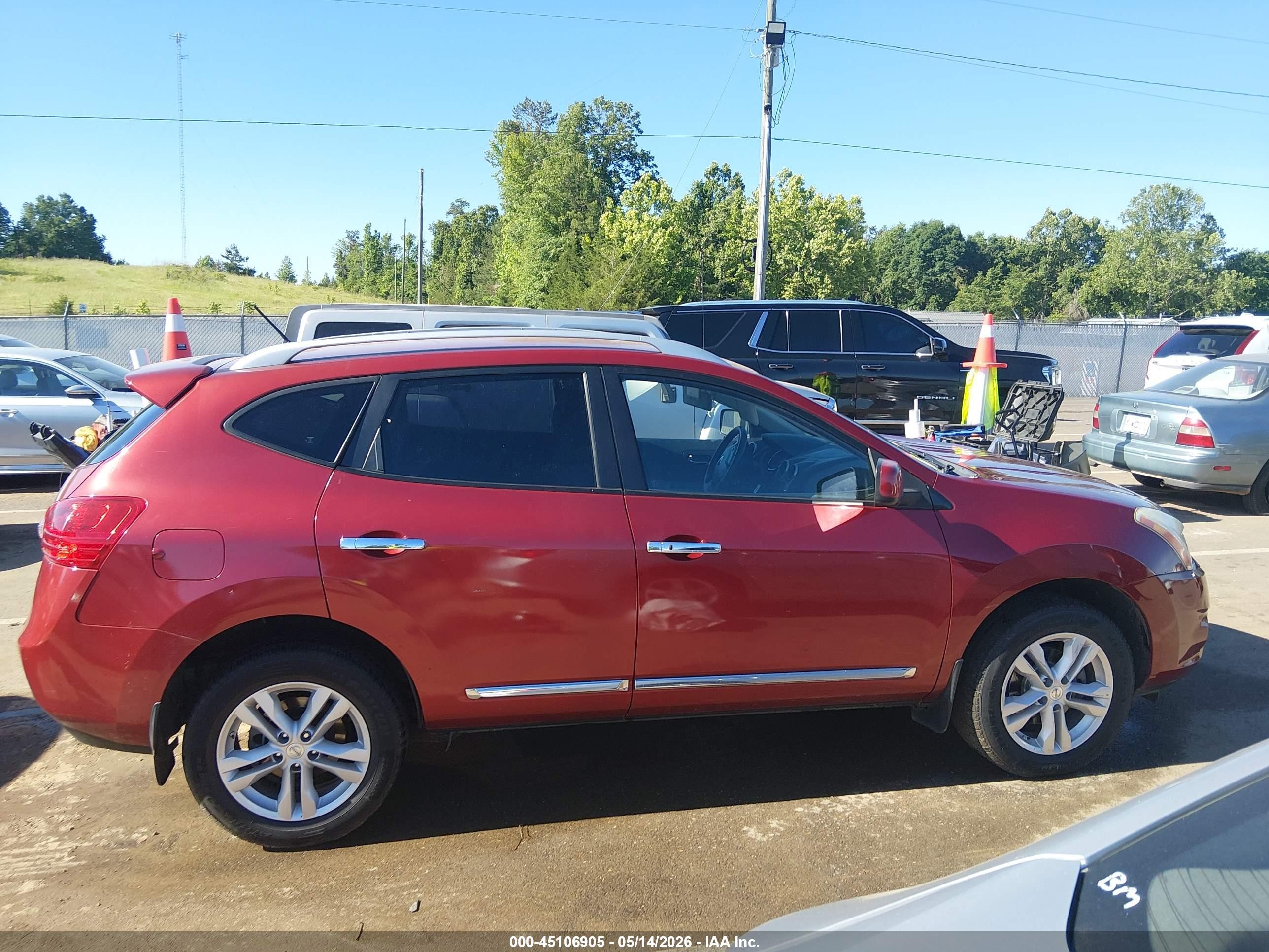 2012 Nissan Rogue Sv Red vin: JN8AS5MT5CW255247