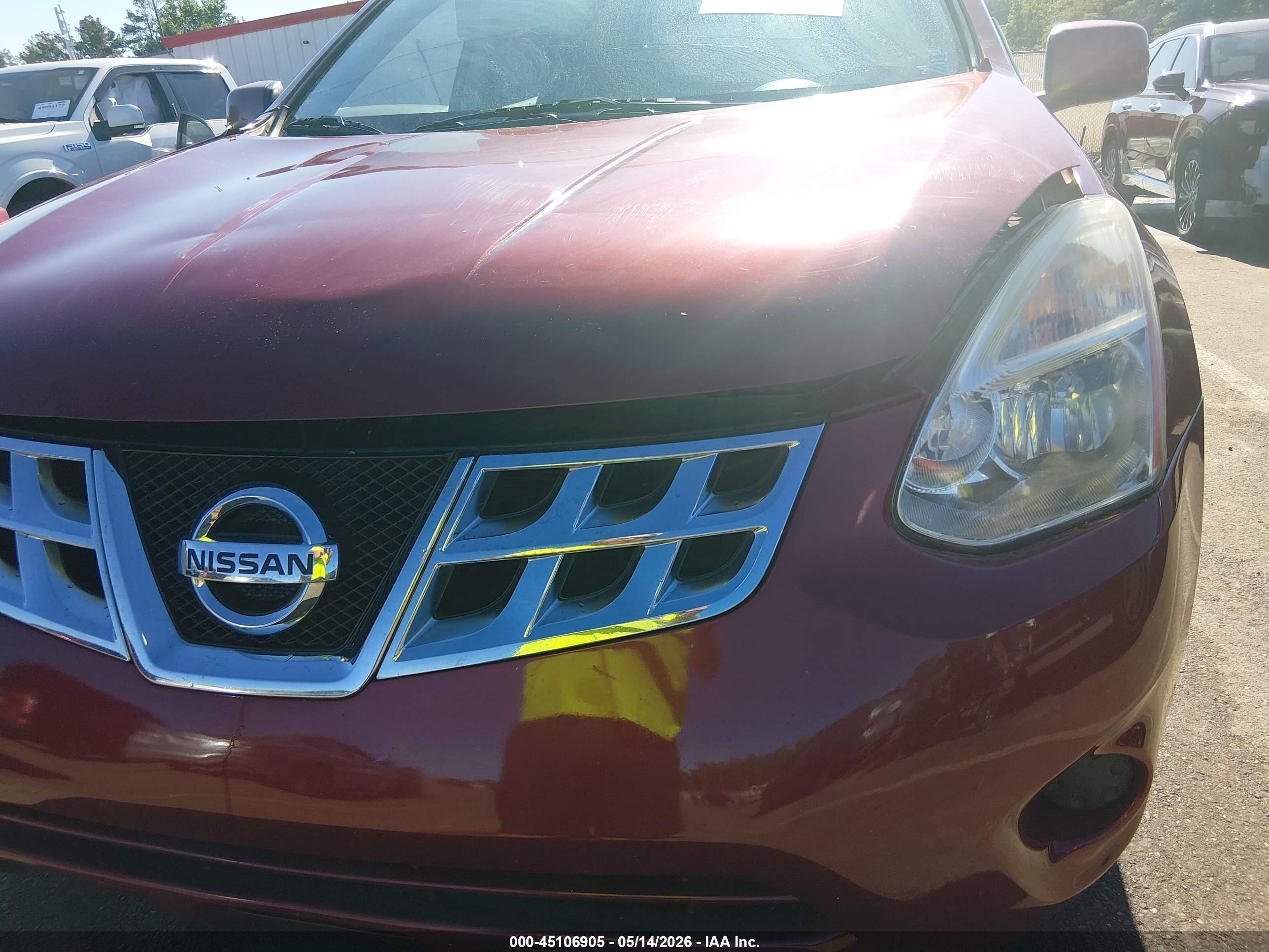 2012 Nissan Rogue Sv Red vin: JN8AS5MT5CW255247