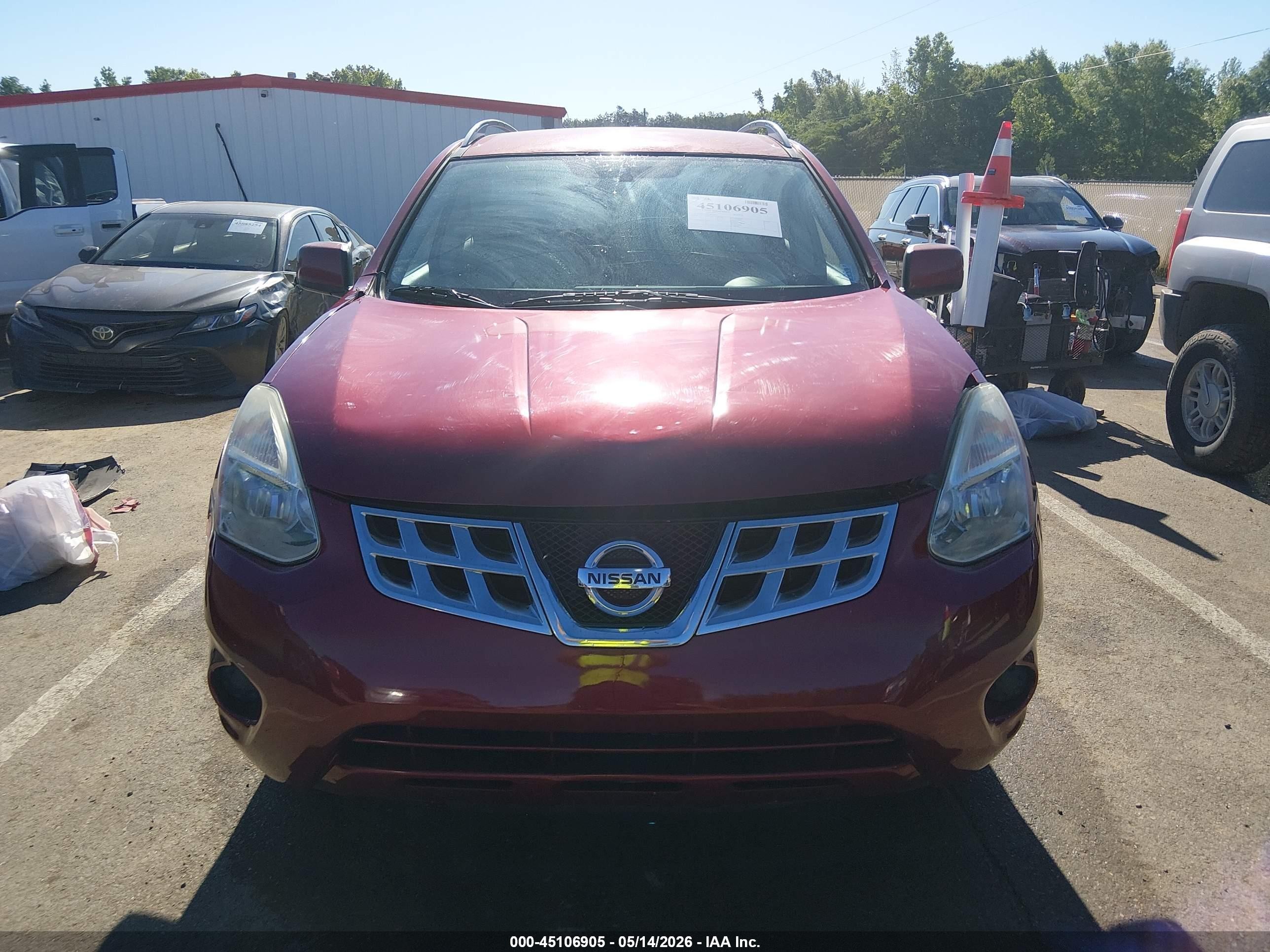 2012 Nissan Rogue Sv Red vin: JN8AS5MT5CW255247