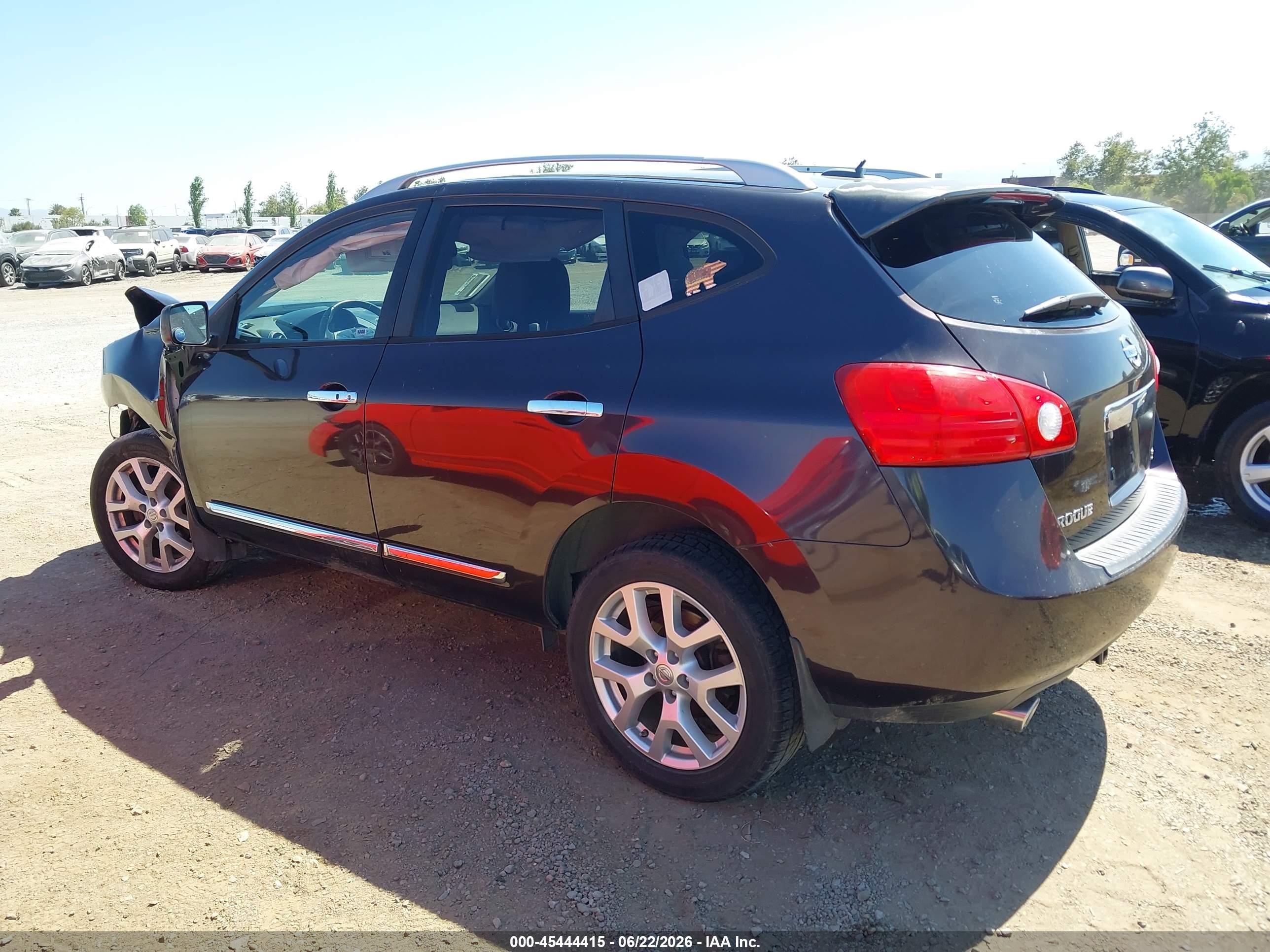 2012 Nissan Rogue Sv W/sl Pkg Black vin: JN8AS5MT5CW257421
