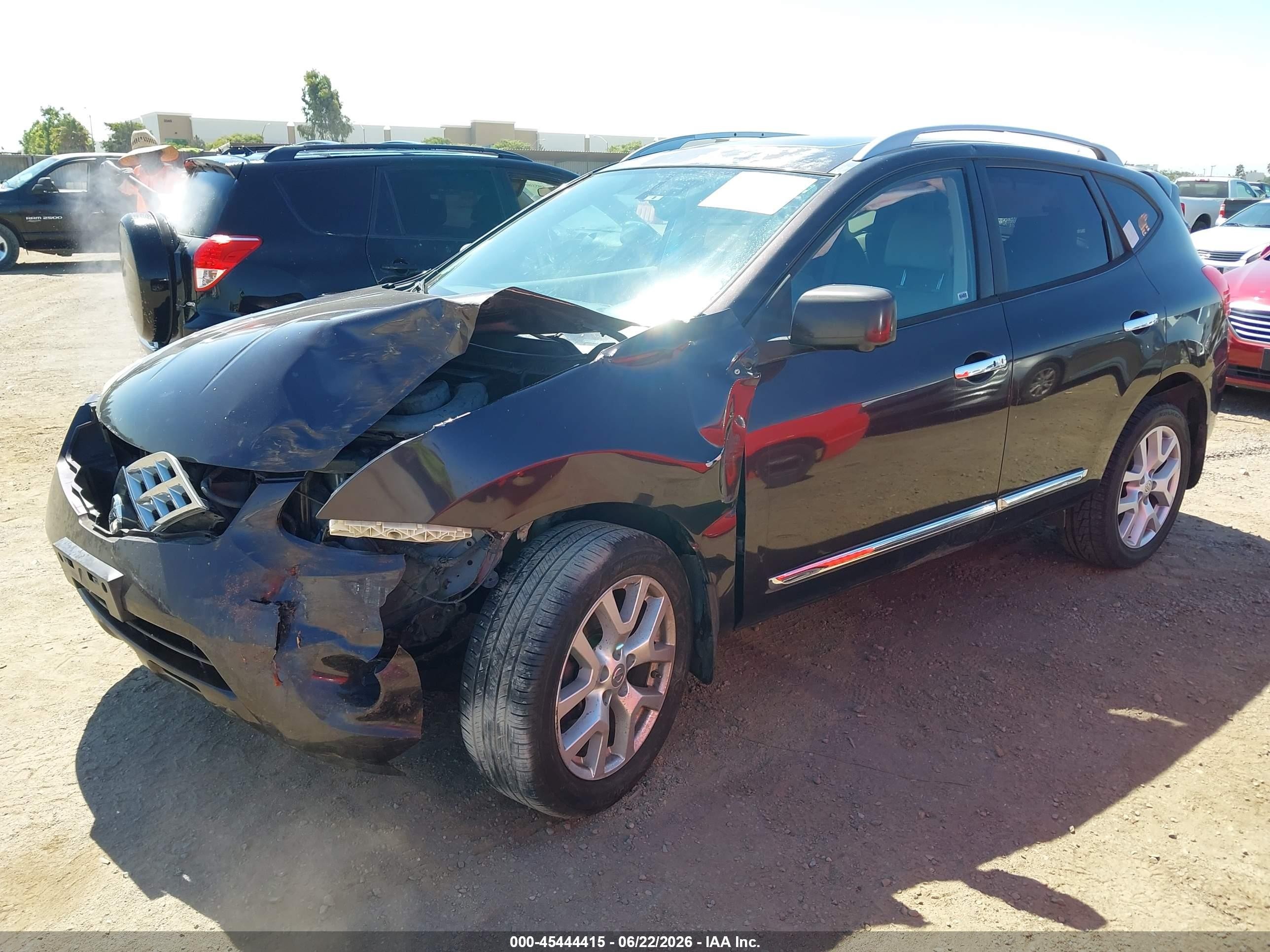 2012 Nissan Rogue Sv W/sl Pkg Black vin: JN8AS5MT5CW257421