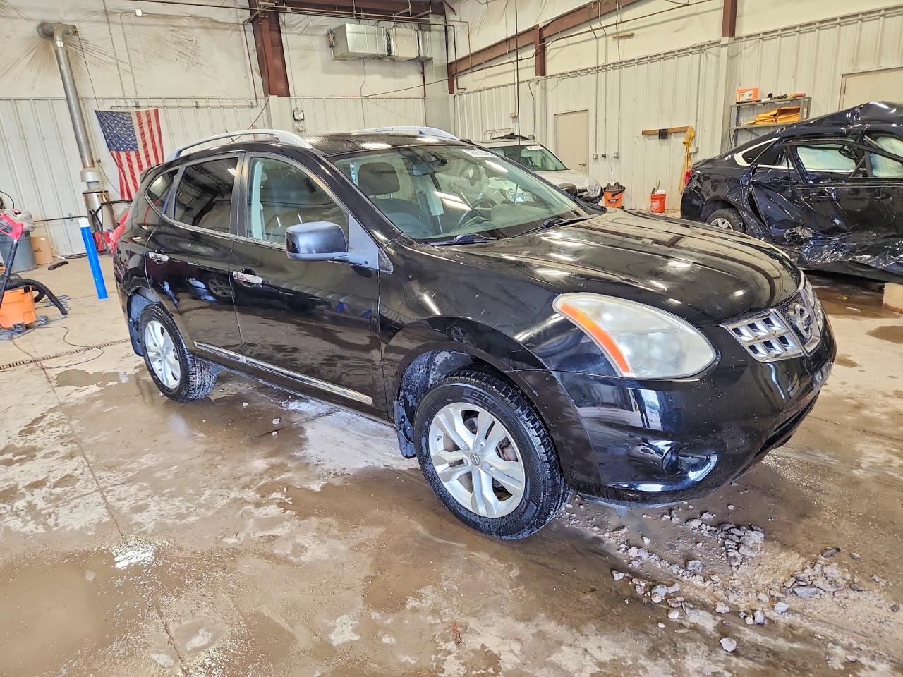 2012 Nissan Rogue S Black vin: JN8AS5MT5CW258651