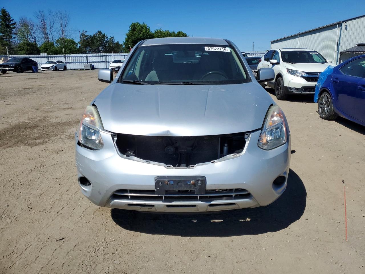 2012 Nissan Rogue S Silver vin: JN8AS5MT5CW258875