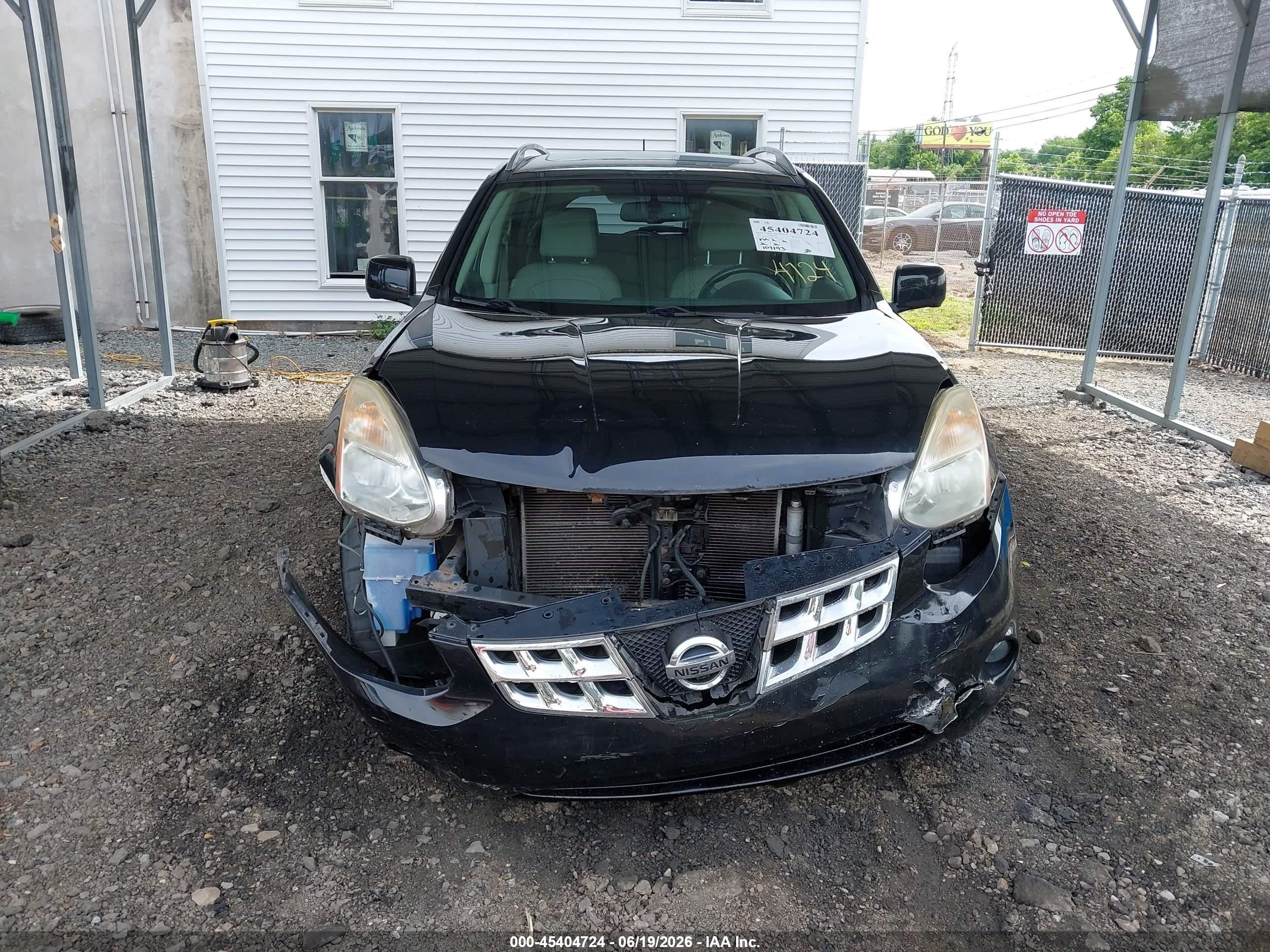 2012 Nissan Rogue Sv W/sl Pkg Черный vin: JN8AS5MT5CW267883