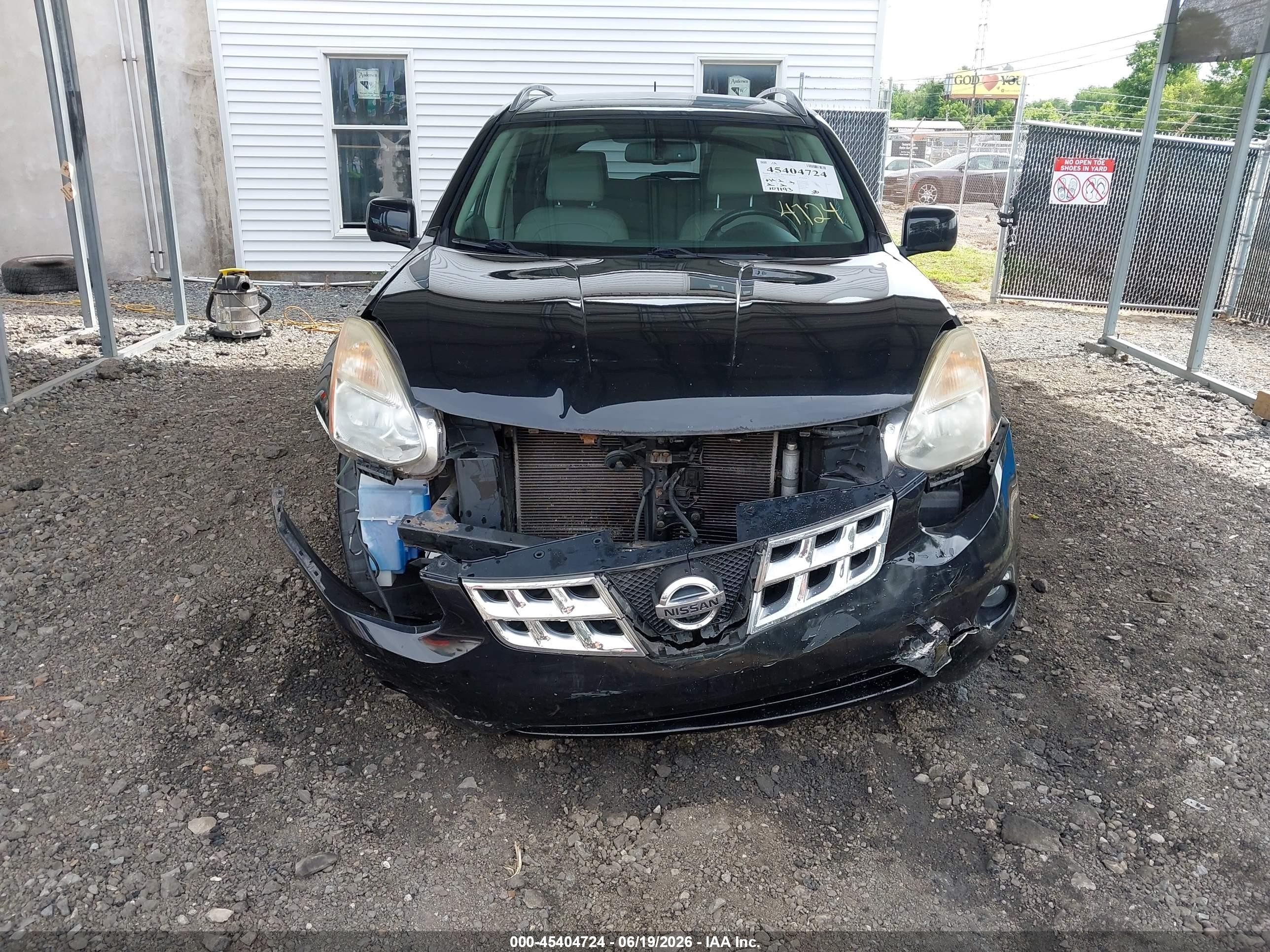 2012 Nissan Rogue Sv W/sl Pkg Черный vin: JN8AS5MT5CW267883