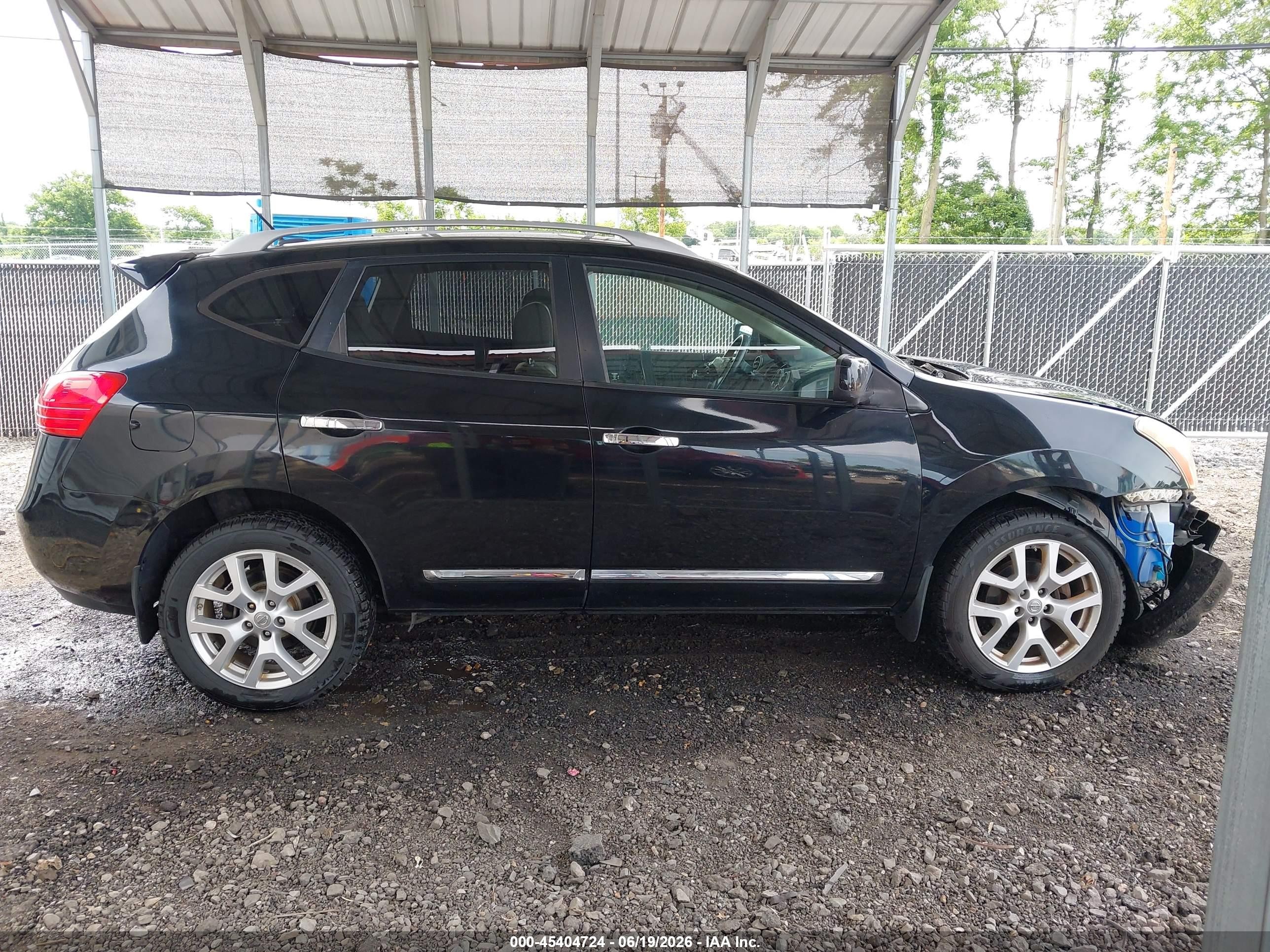 2012 Nissan Rogue Sv W/sl Pkg Черный vin: JN8AS5MT5CW267883