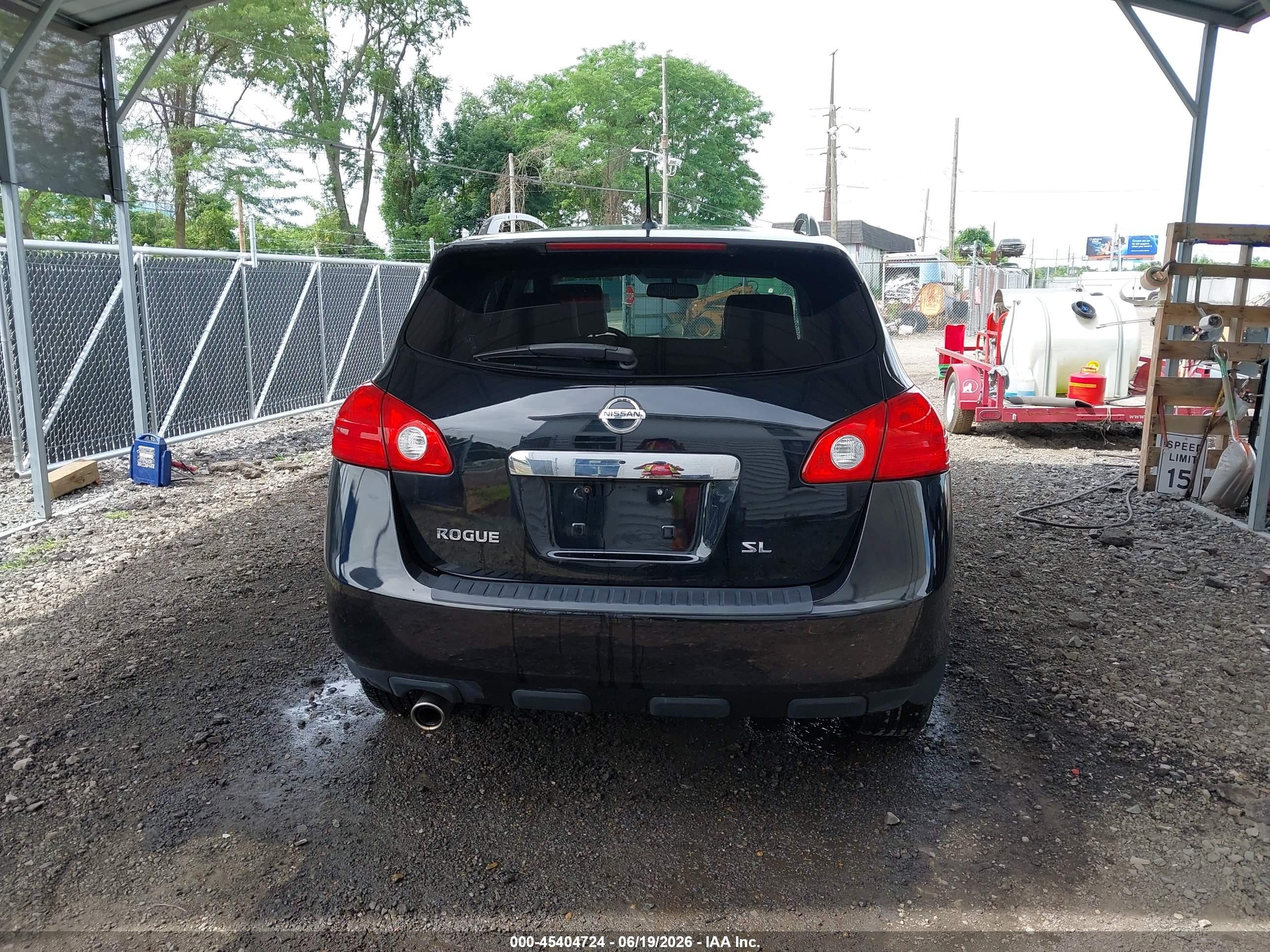 2012 Nissan Rogue Sv W/sl Pkg Черный vin: JN8AS5MT5CW267883