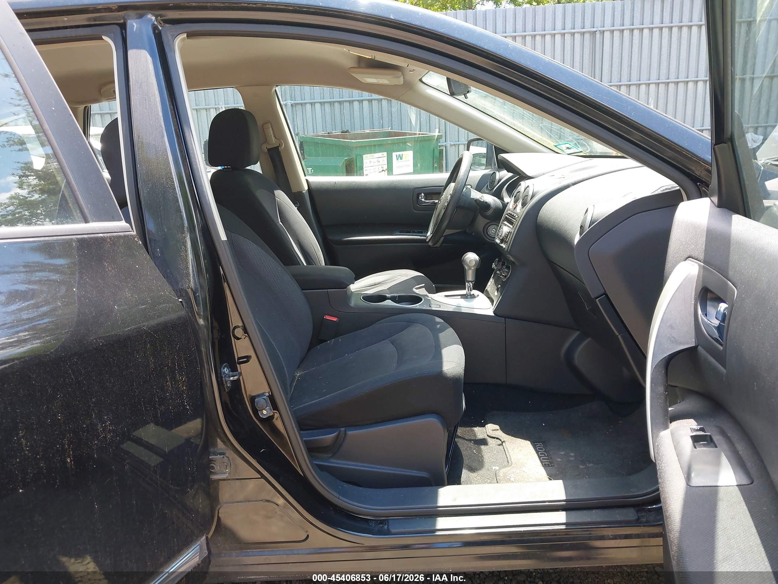 2012 Nissan Rogue S Black vin: JN8AS5MT5CW269360