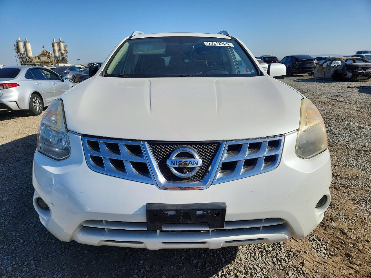 2012 Nissan Rogue S White vin: JN8AS5MT5CW274638