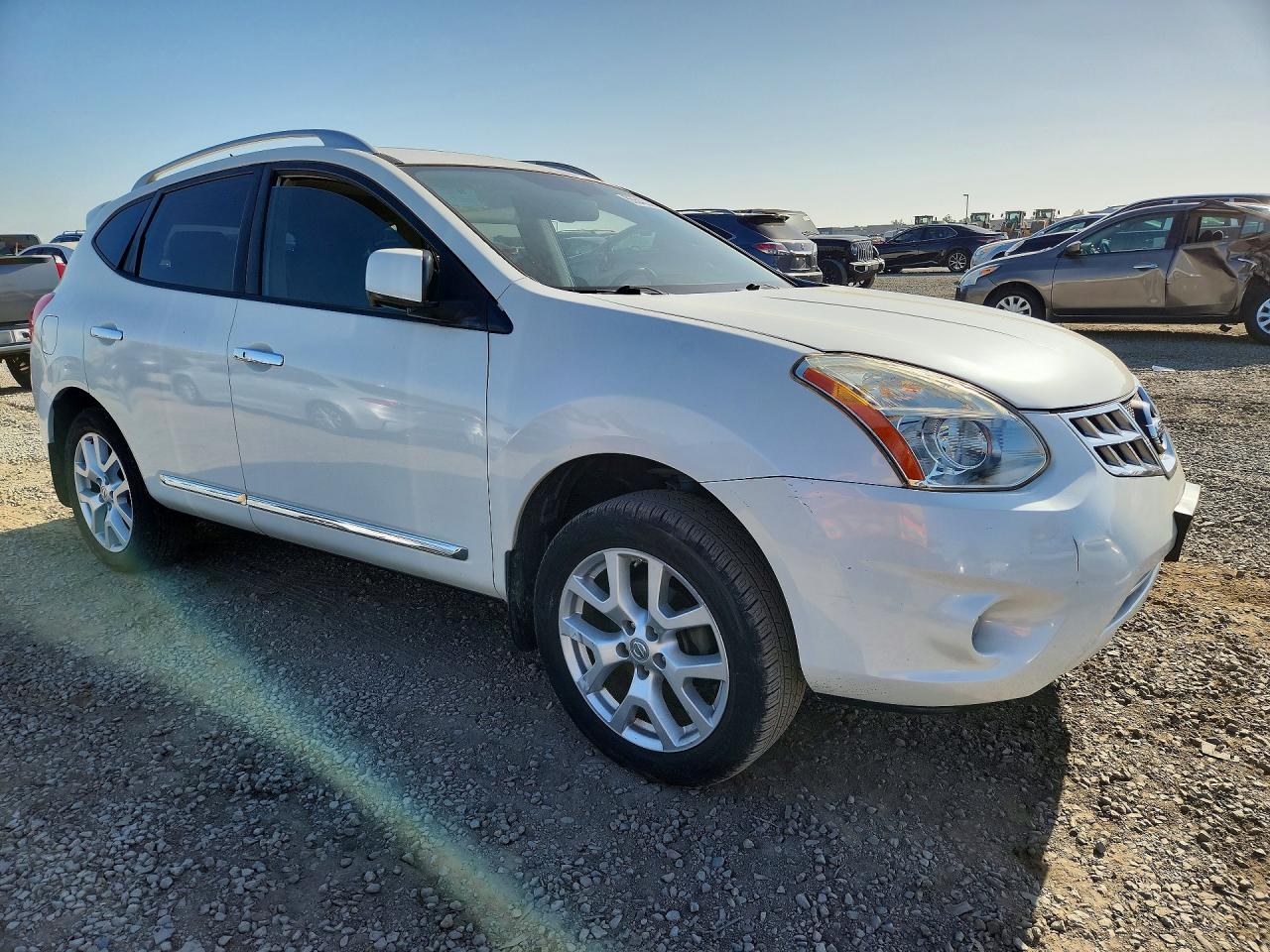 2012 Nissan Rogue S White vin: JN8AS5MT5CW274638