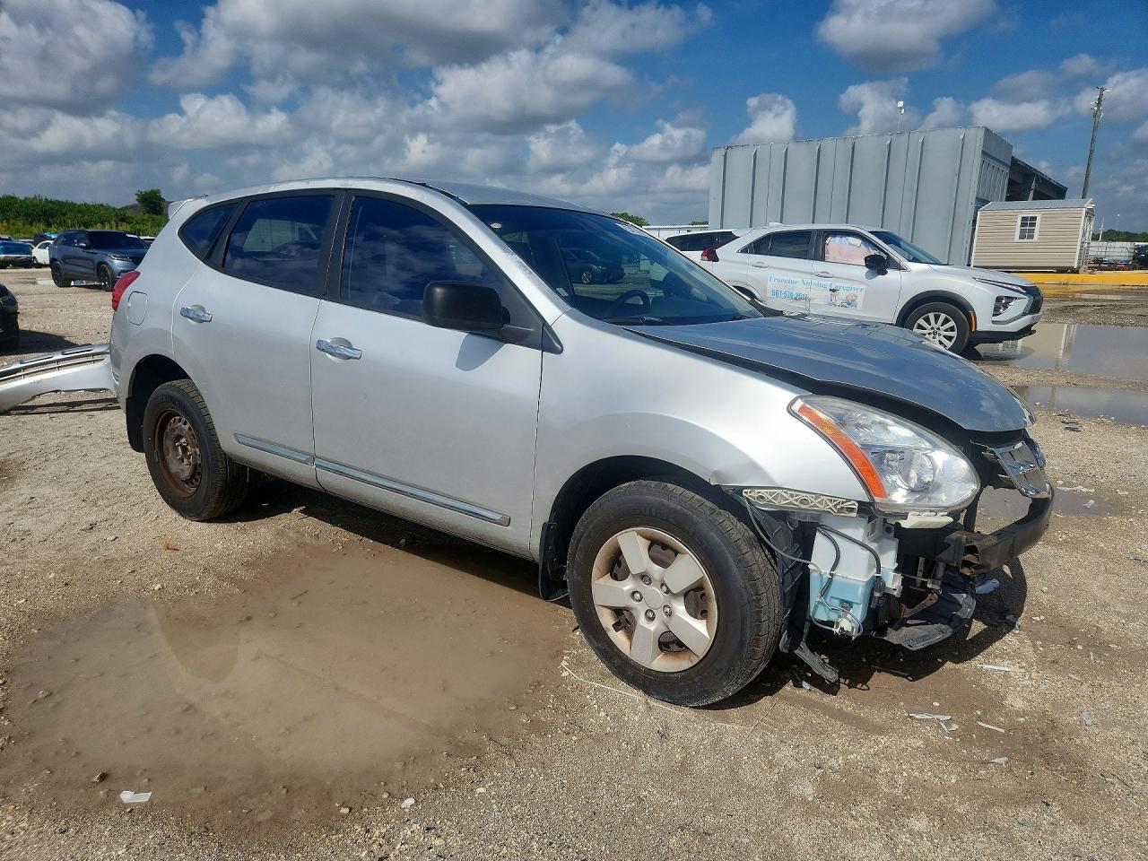 2012 Nissan Rogue S Silver vin: JN8AS5MT5CW282772