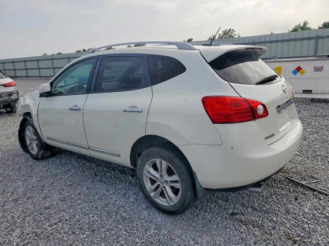 2012 Nissan Rogue S White vin: JN8AS5MT5CW285400