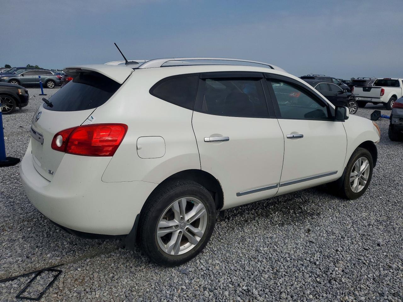 2012 Nissan Rogue S White vin: JN8AS5MT5CW285400