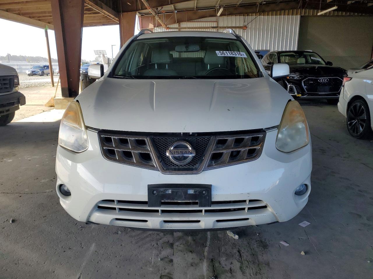 2012 Nissan Rogue S White vin: JN8AS5MT5CW290872