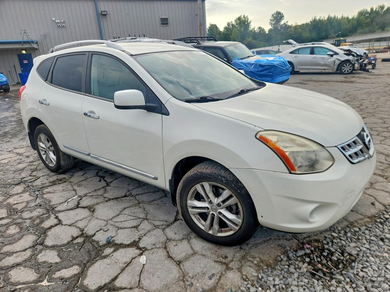 2012 Nissan Rogue S Белый vin: JN8AS5MT5CW302311