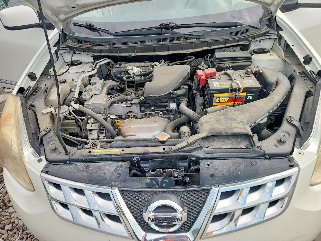 2012 Nissan Rogue S Белый vin: JN8AS5MT5CW302311