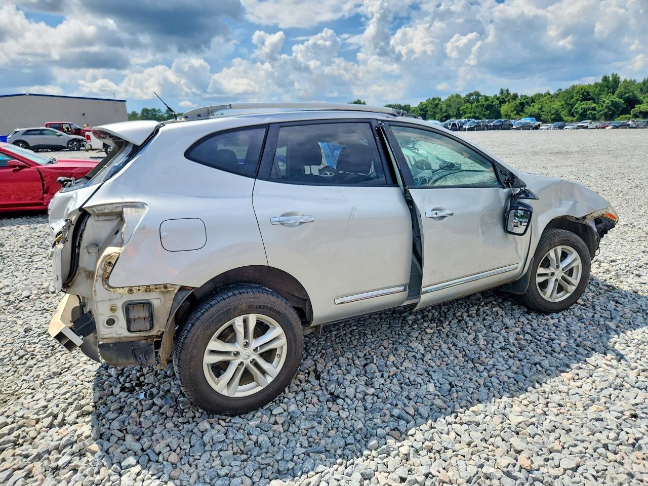 2012 Nissan Rogue S Silver vin: JN8AS5MT5CW604262