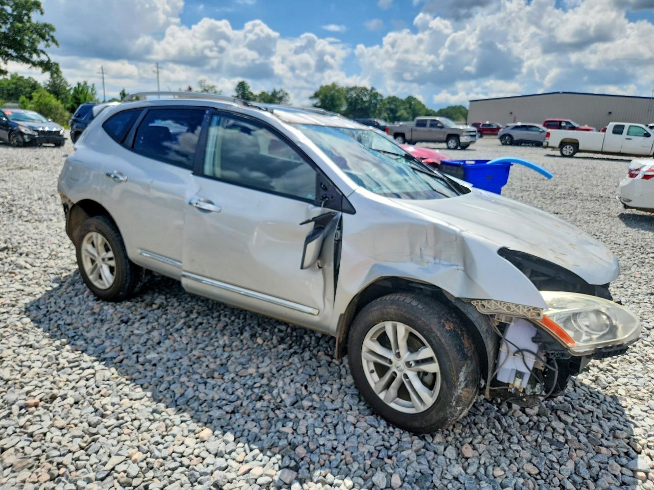 2012 Nissan Rogue S Silver vin: JN8AS5MT5CW604262