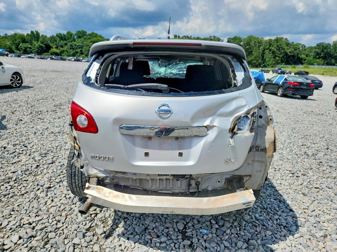 2012 Nissan Rogue S Silver vin: JN8AS5MT5CW604262
