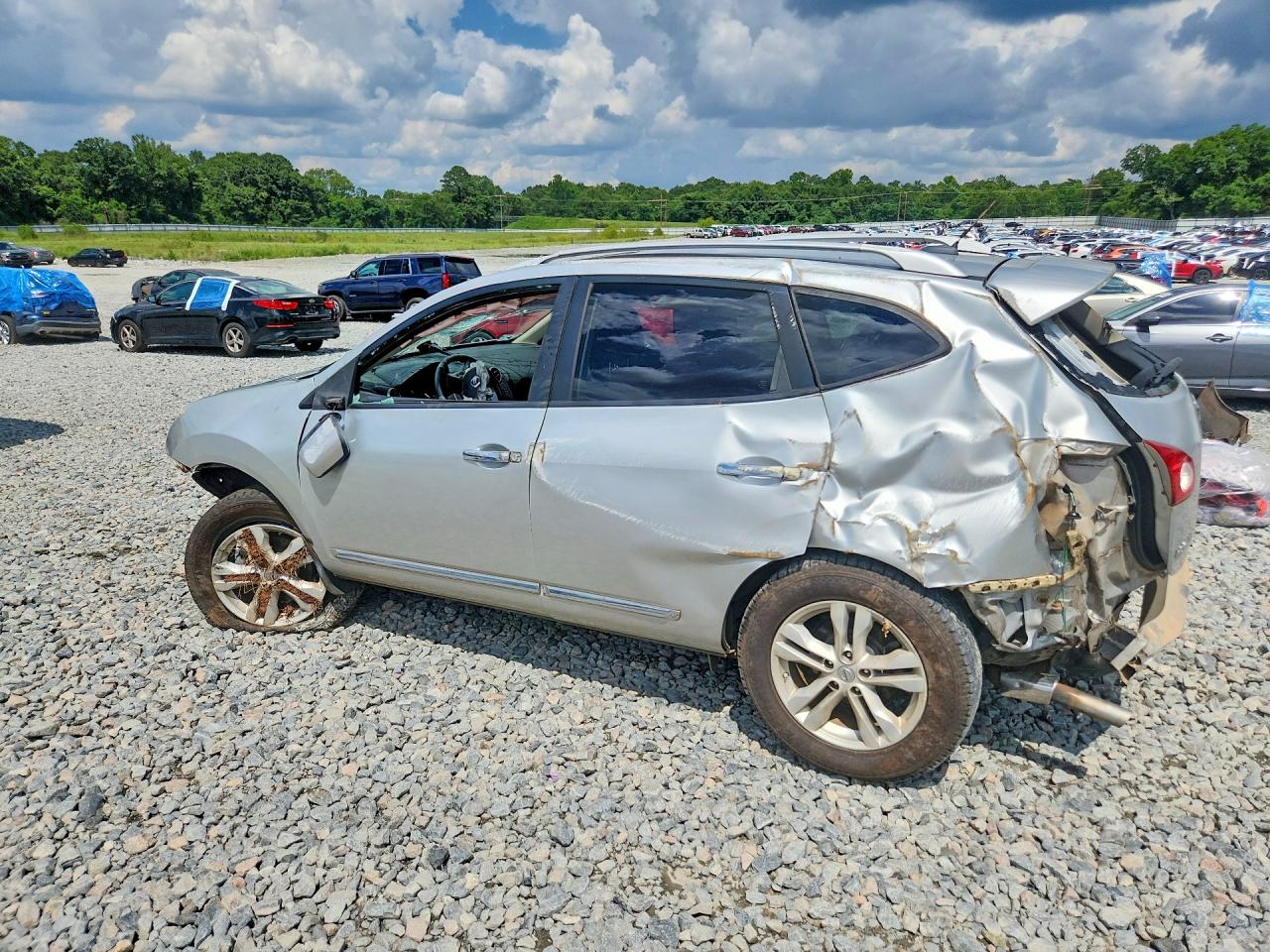 2012 Nissan Rogue S Silver vin: JN8AS5MT5CW604262