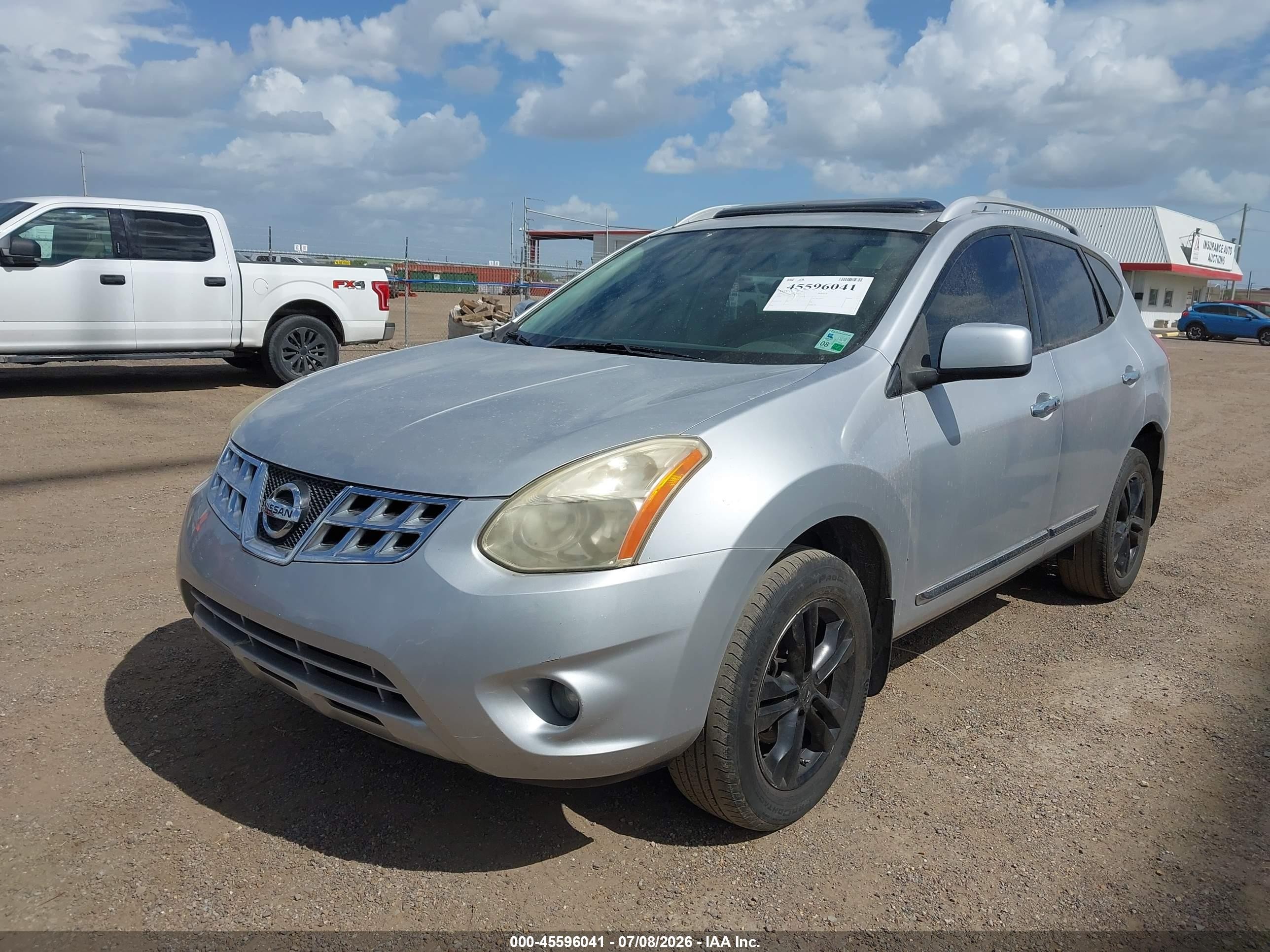 2012 Nissan Rogue Sv Silver vin: JN8AS5MT5CW613947