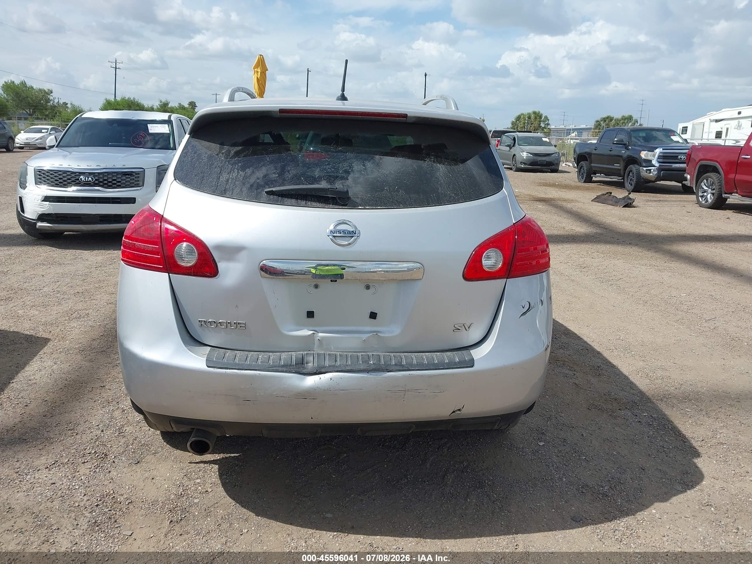 2012 Nissan Rogue Sv Silver vin: JN8AS5MT5CW613947