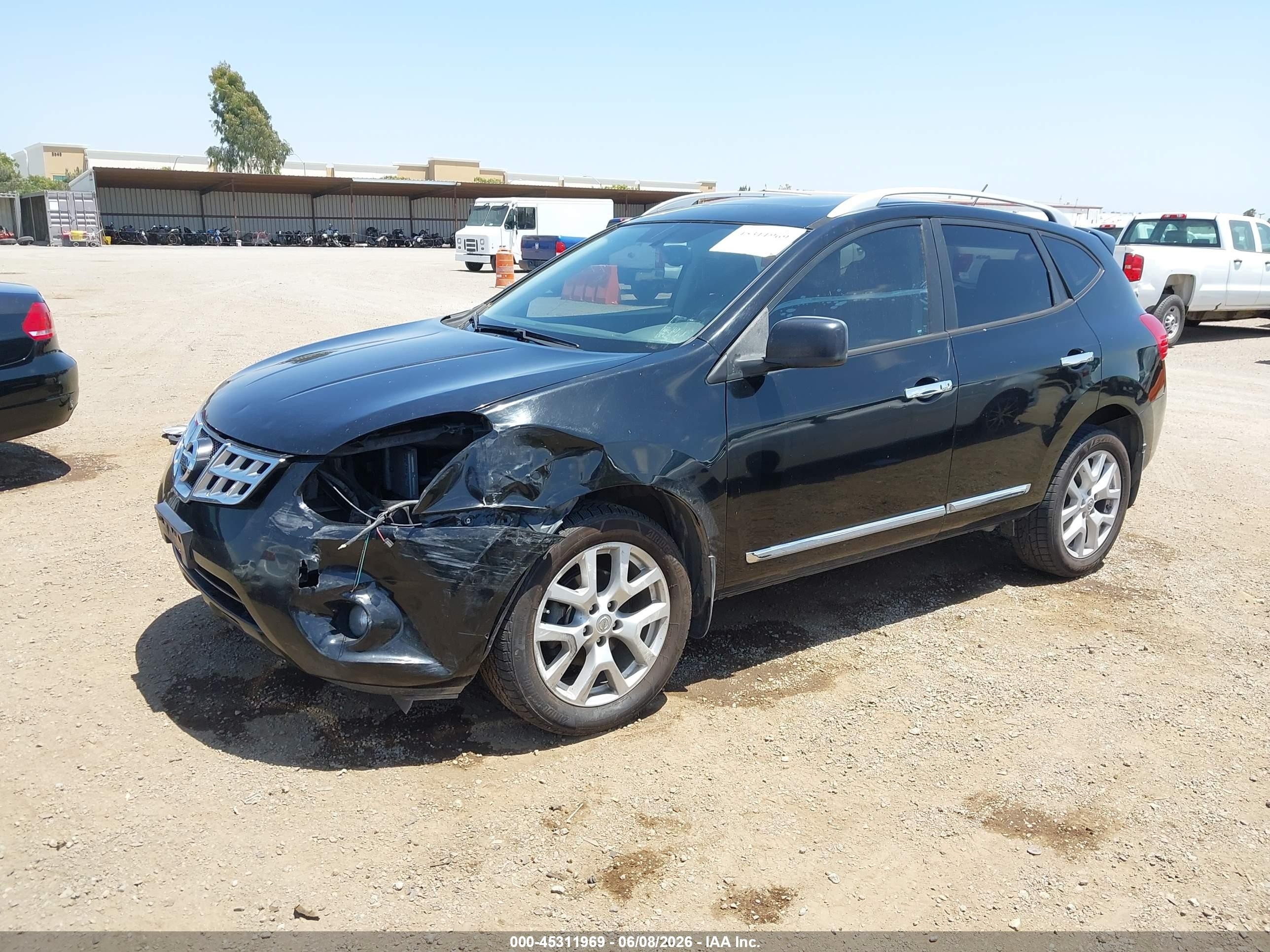 2013 Nissan Rogue Sv W/sl Pkg Black vin: JN8AS5MT5DW008778