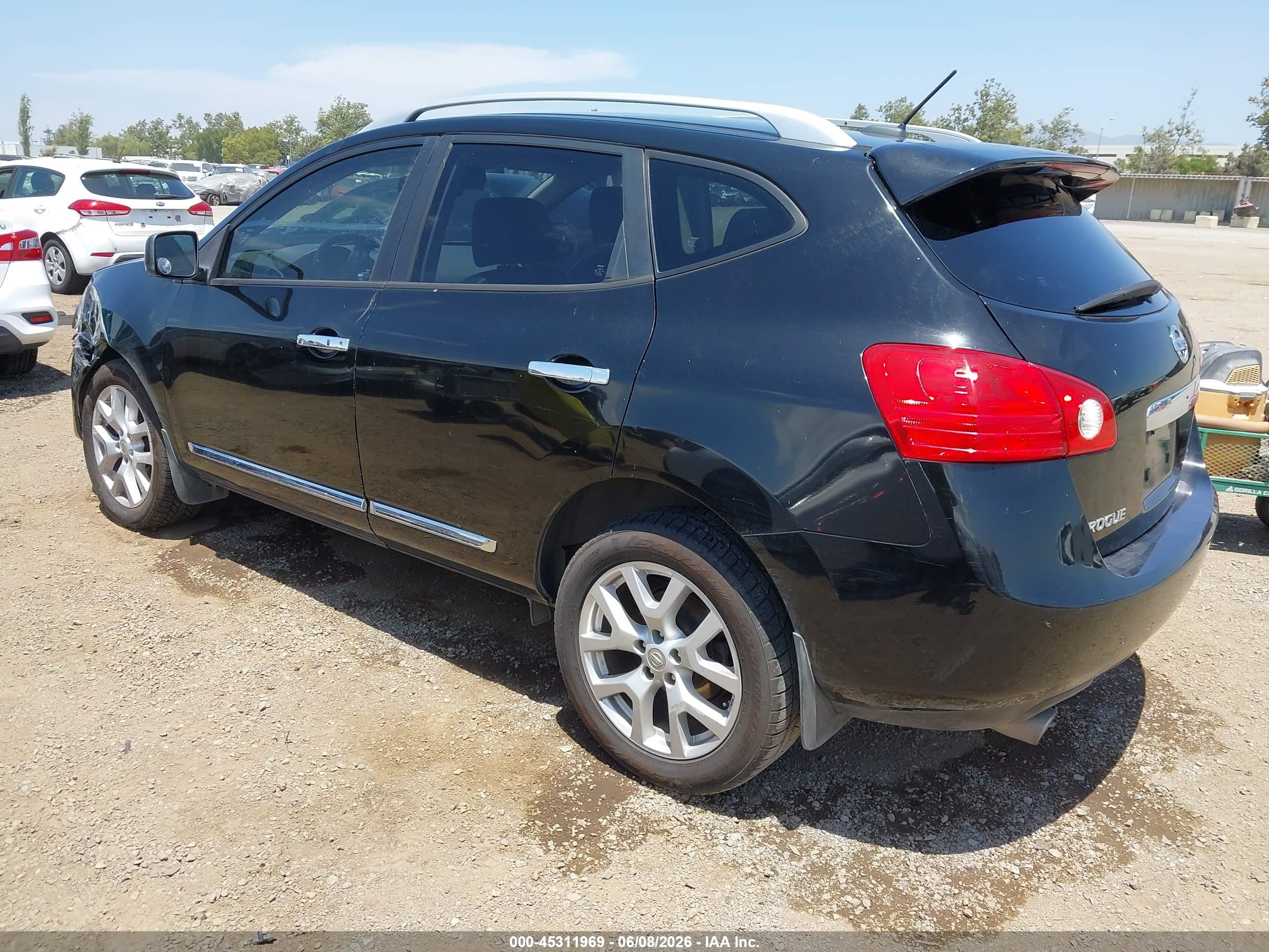 2013 Nissan Rogue Sv W/sl Pkg Black vin: JN8AS5MT5DW008778