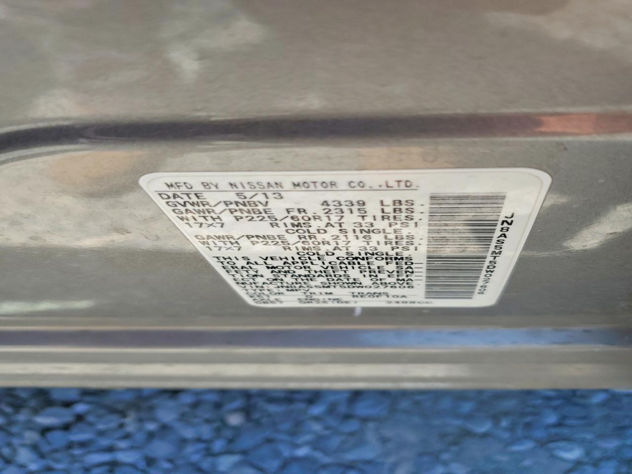 2013 Nissan Rogue S Silver vin: JN8AS5MT5DW027606