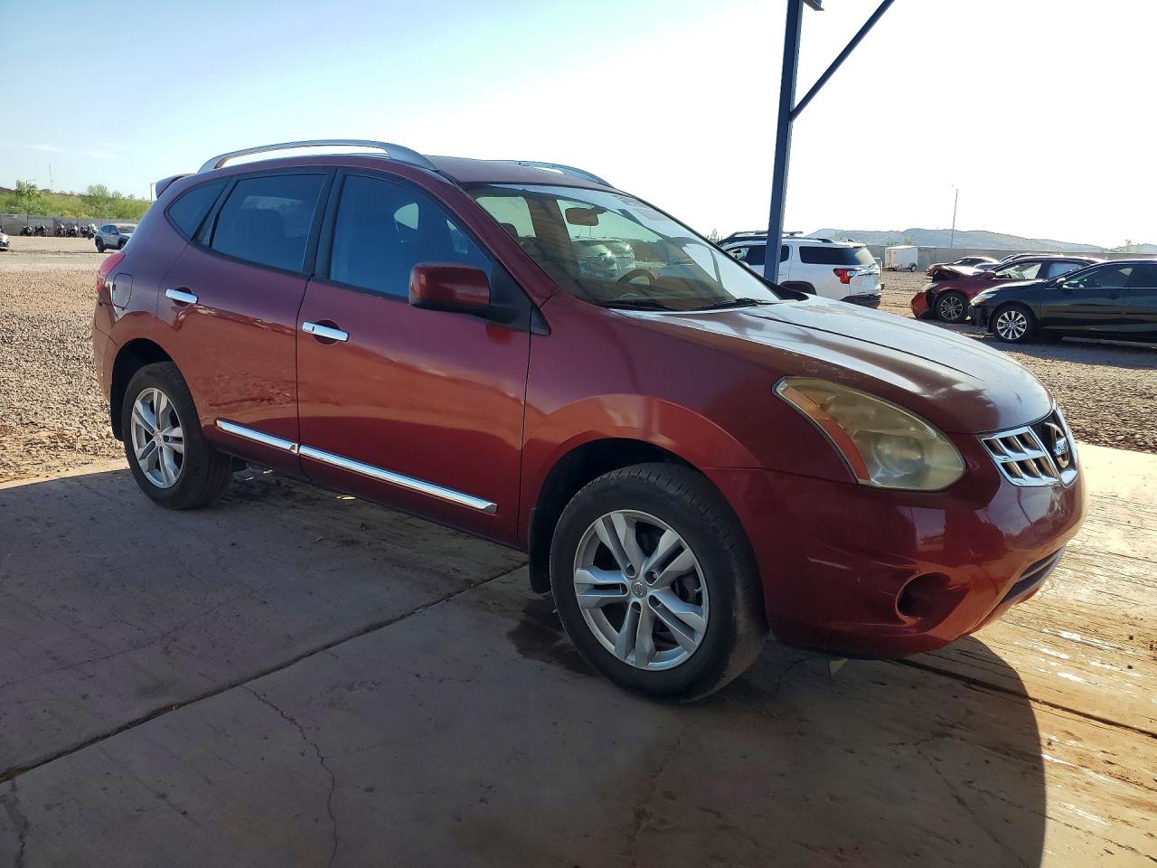 2013 Nissan Rogue S Red vin: JN8AS5MT5DW506625