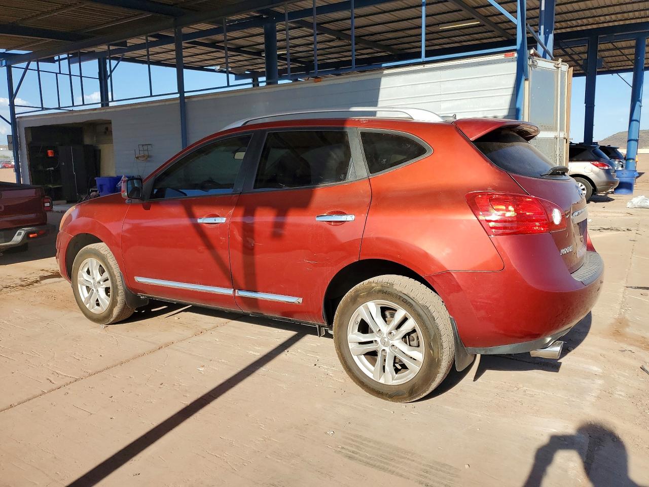 2013 Nissan Rogue S Red vin: JN8AS5MT5DW506625
