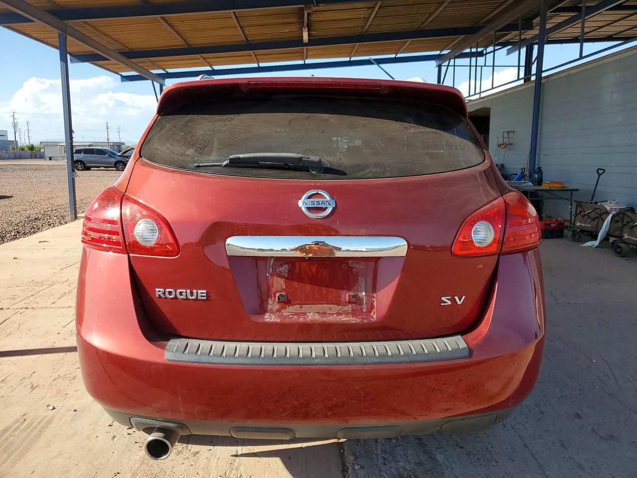 2013 Nissan Rogue S Red vin: JN8AS5MT5DW506625