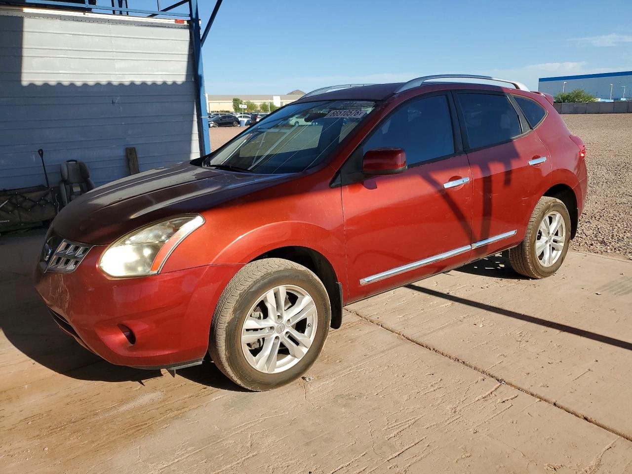 2013 Nissan Rogue S Red vin: JN8AS5MT5DW506625