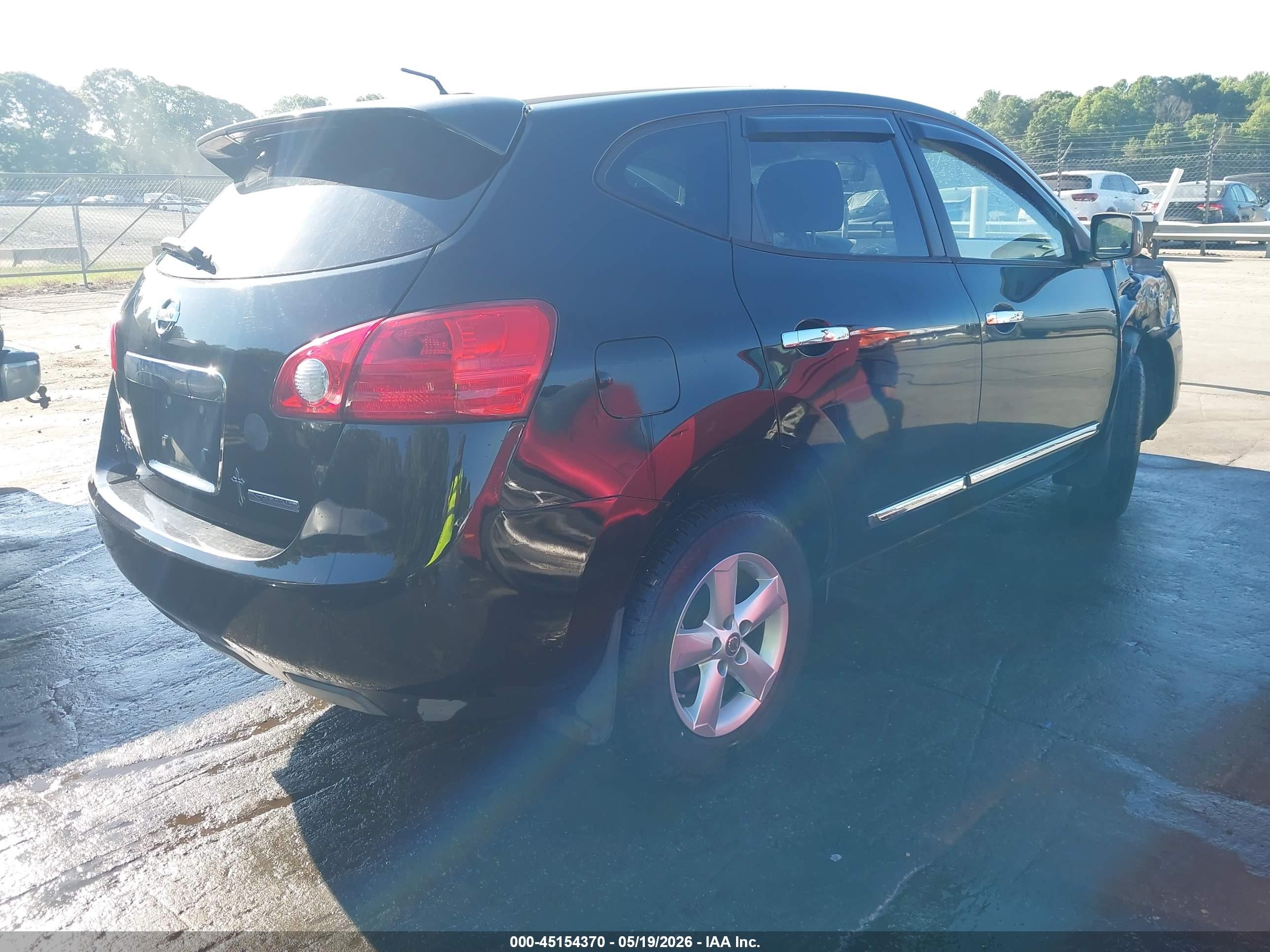 2013 Nissan Rogue S Black vin: JN8AS5MT5DW506723