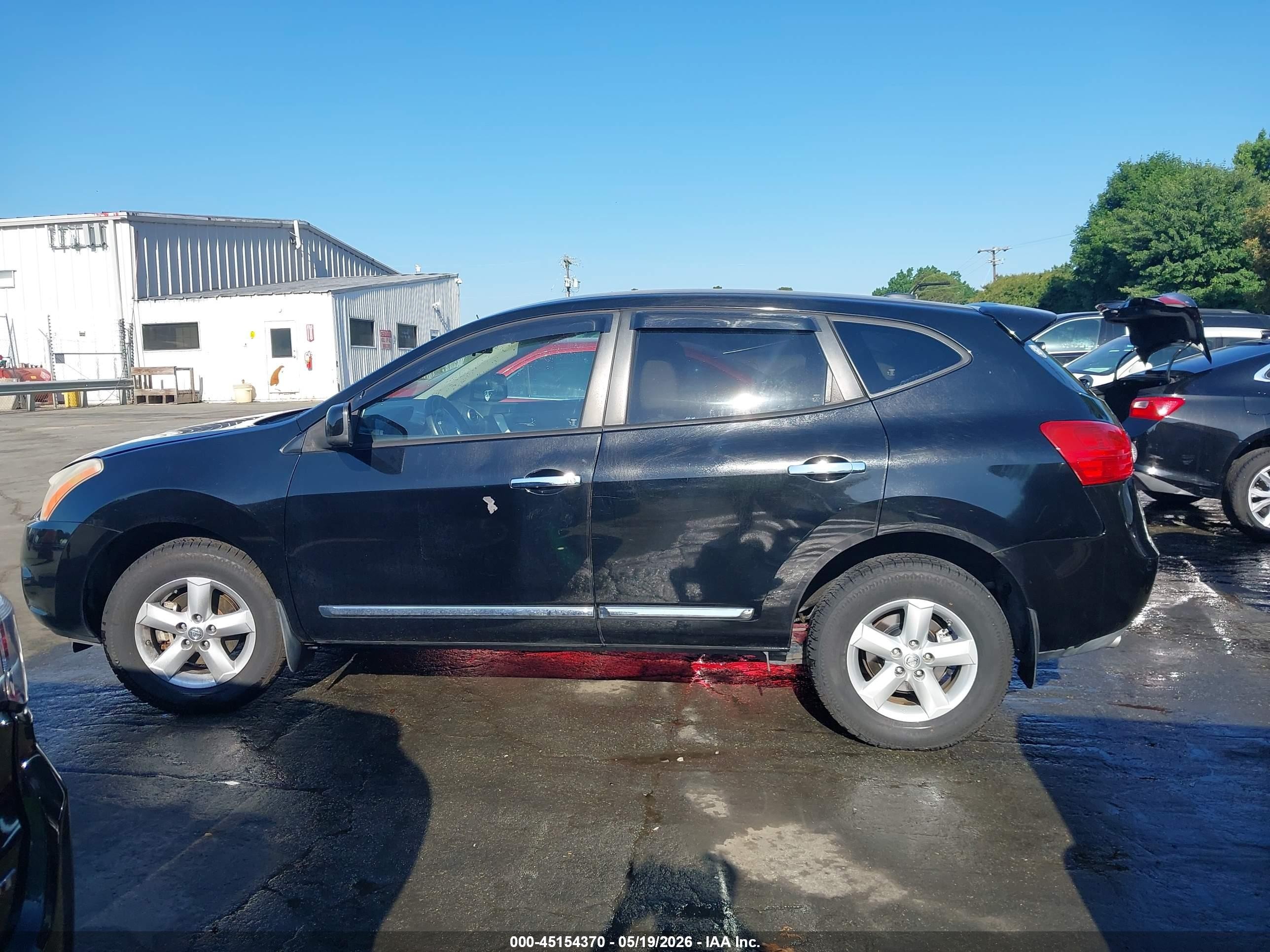 2013 Nissan Rogue S Black vin: JN8AS5MT5DW506723