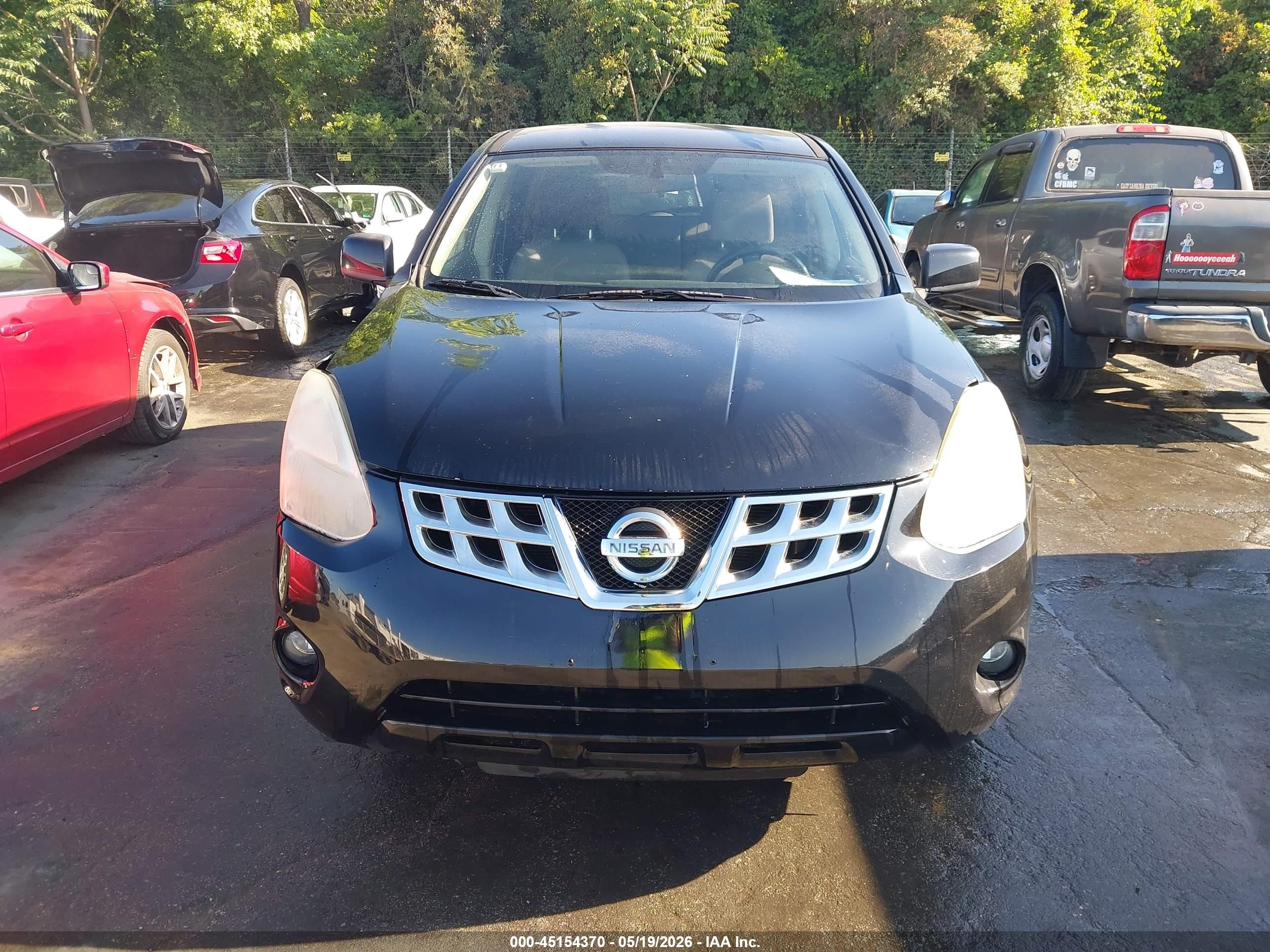 2013 Nissan Rogue S Black vin: JN8AS5MT5DW506723
