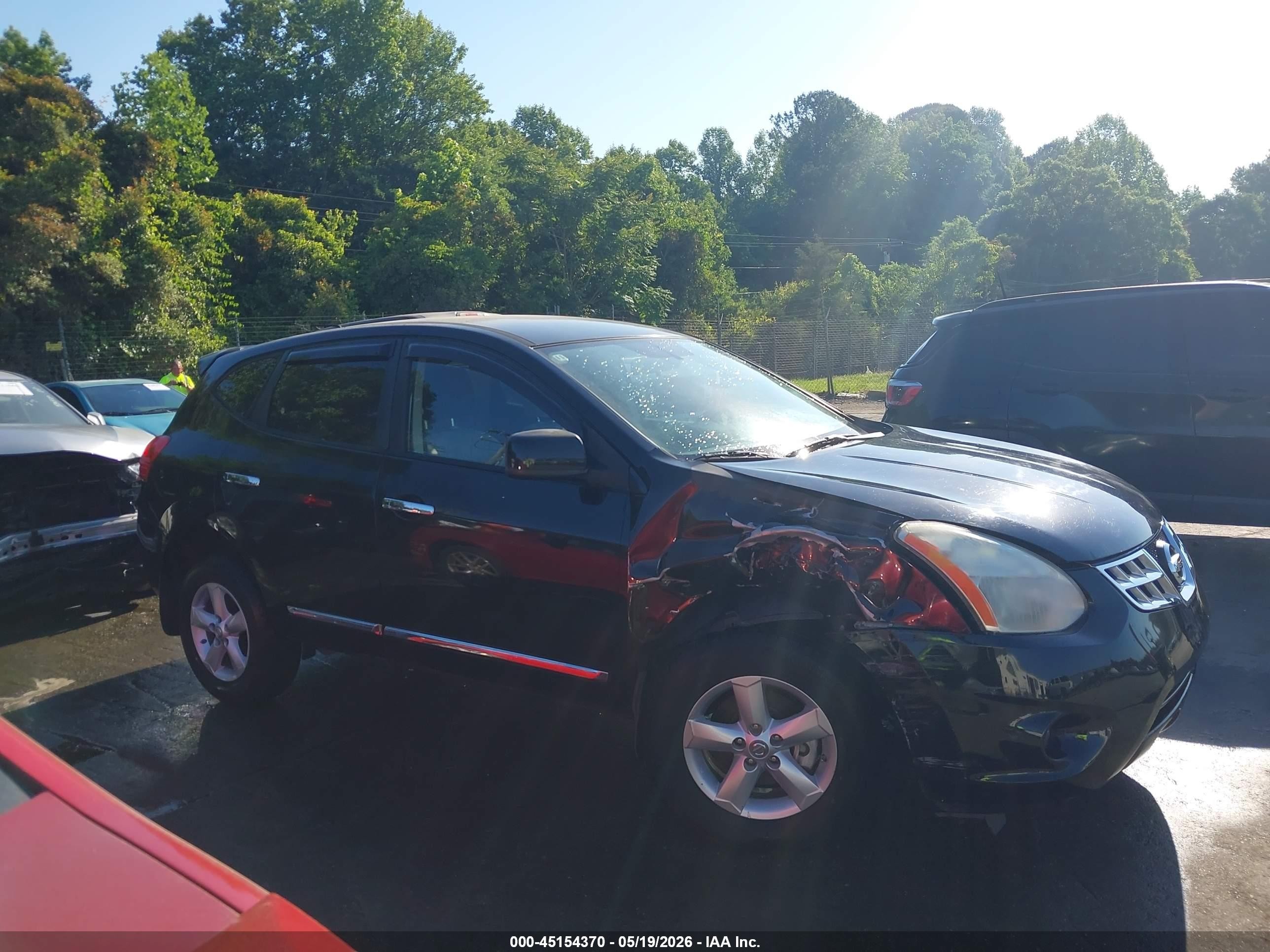 2013 Nissan Rogue S Black vin: JN8AS5MT5DW506723