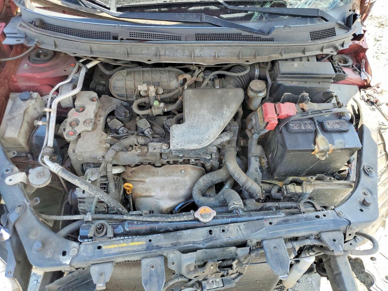 2013 Nissan Rogue S Бордовый vin: JN8AS5MT5DW507435