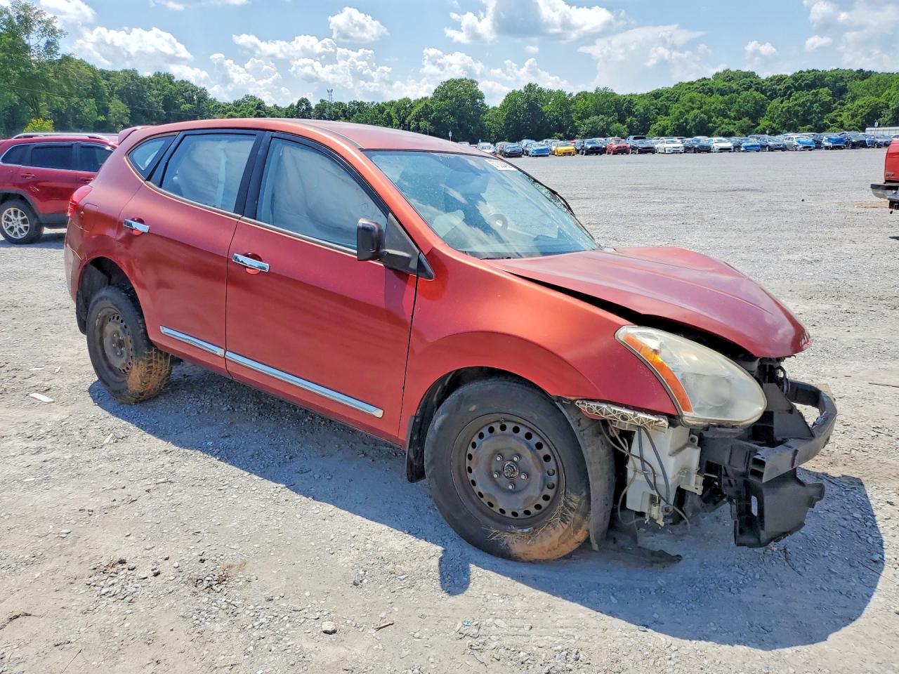 2013 Nissan Rogue S Бордовый vin: JN8AS5MT5DW507435