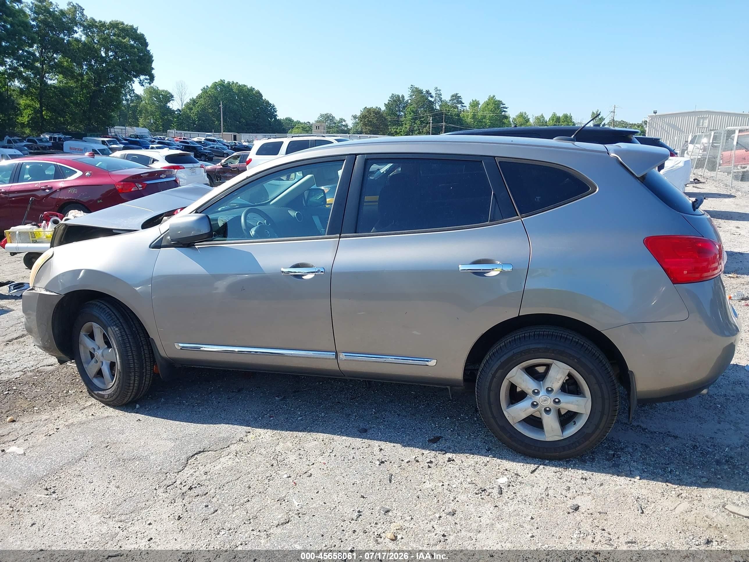 2013 Nissan Rogue S Tan vin: JN8AS5MT5DW509377
